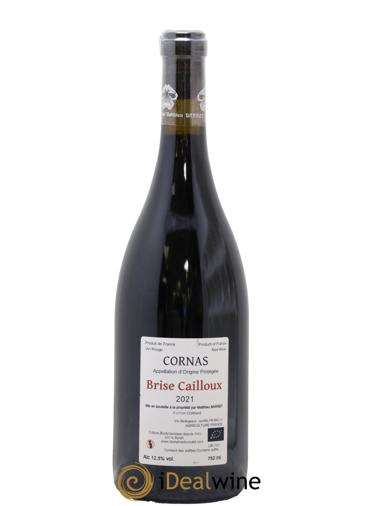Cornas Brise Cailloux Coulet (Domaine du) - Matthieu Barret 2021 - Posten von 1 Flasche - 1
