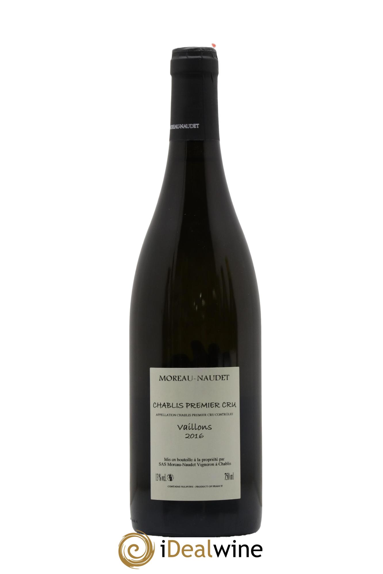 Chablis 1er Cru Vaillons Moreau-Naudet 2016 - Lot de 1 bouteille - 1