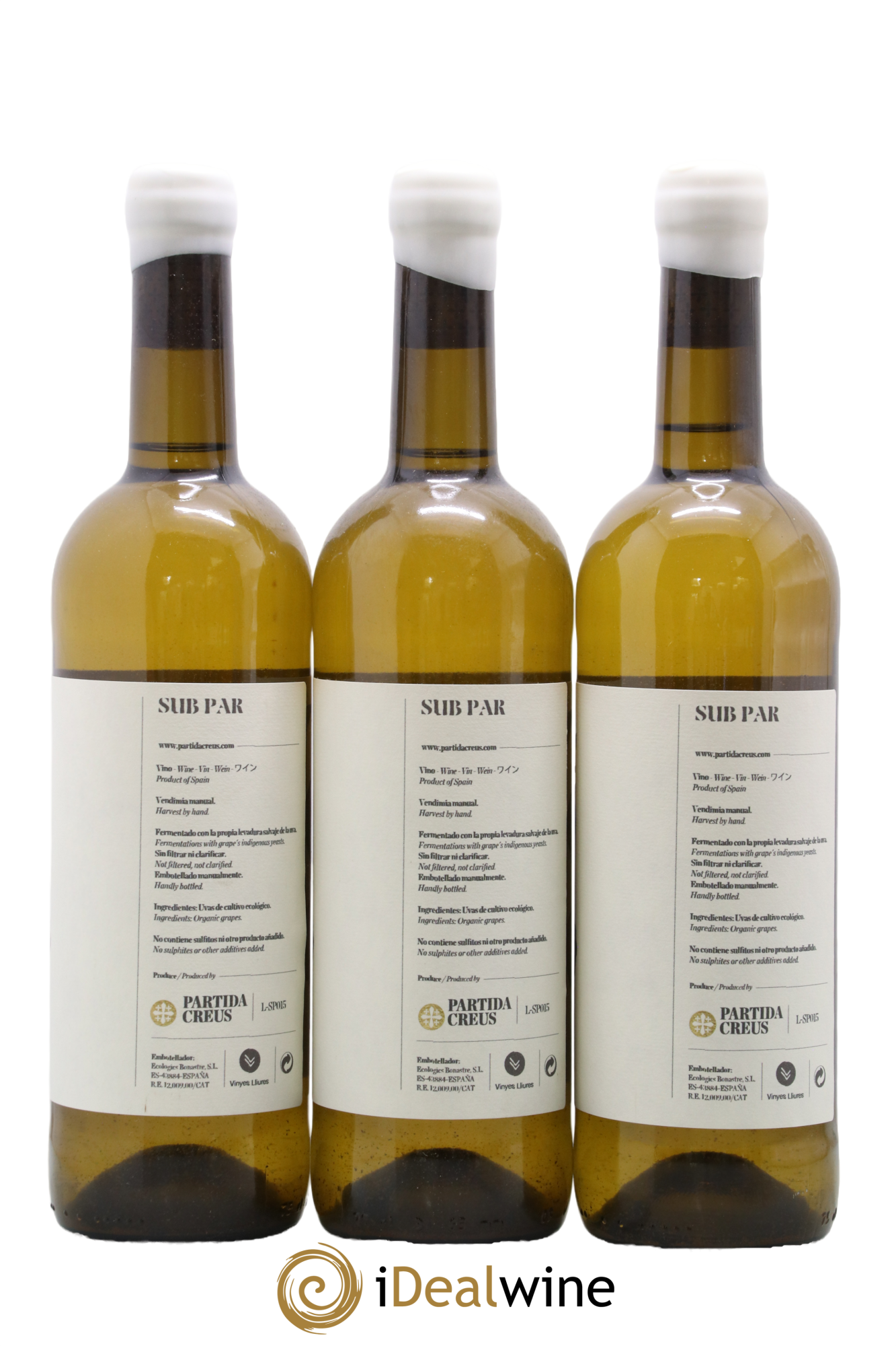 Espagne Vino de Espana SP Subirat Parent Partida Creus 2015 - Lot of 3 bottles - 1