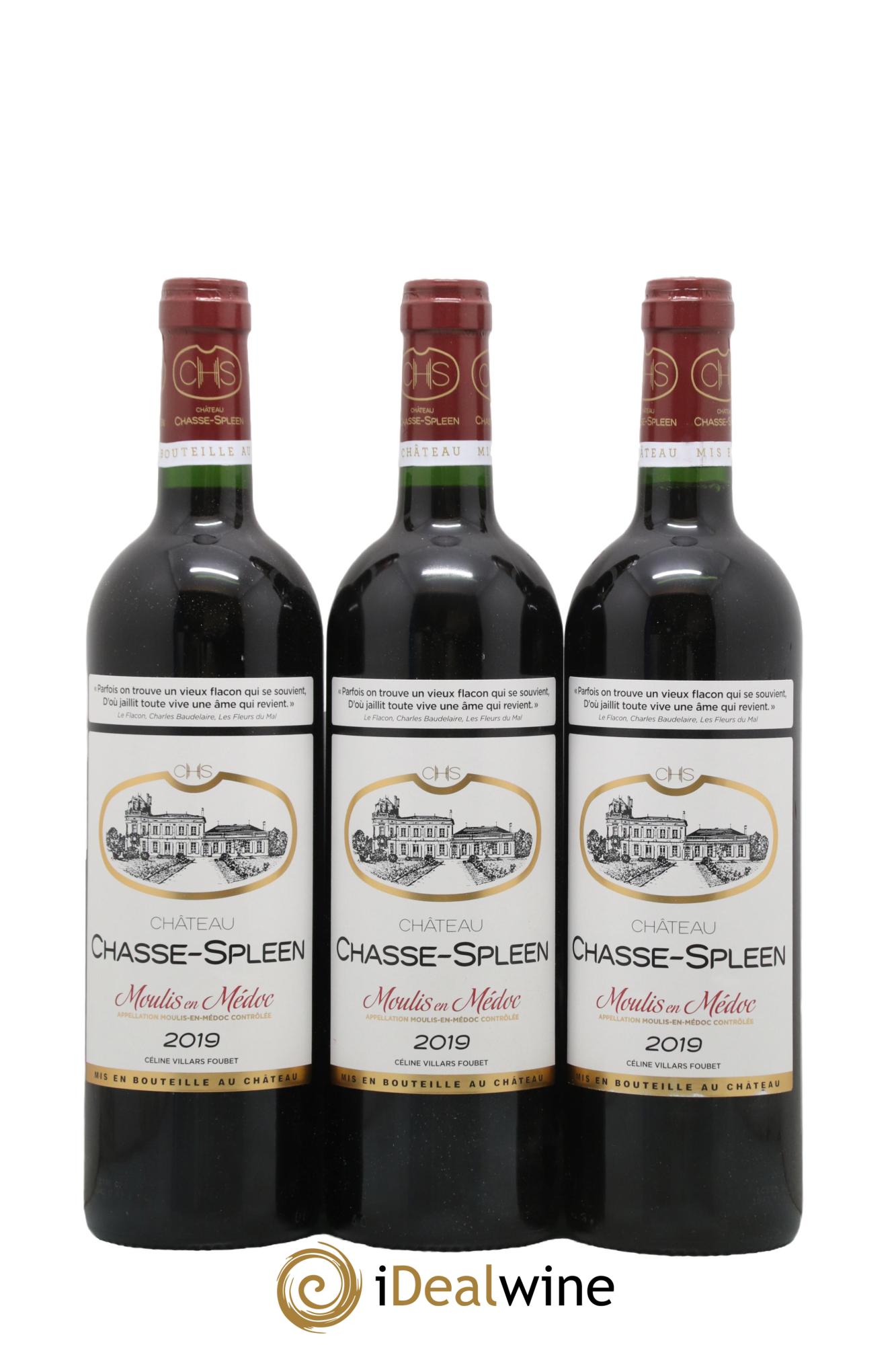 Château Chasse Spleen 2019 - Lot de 12 bouteilles - 1