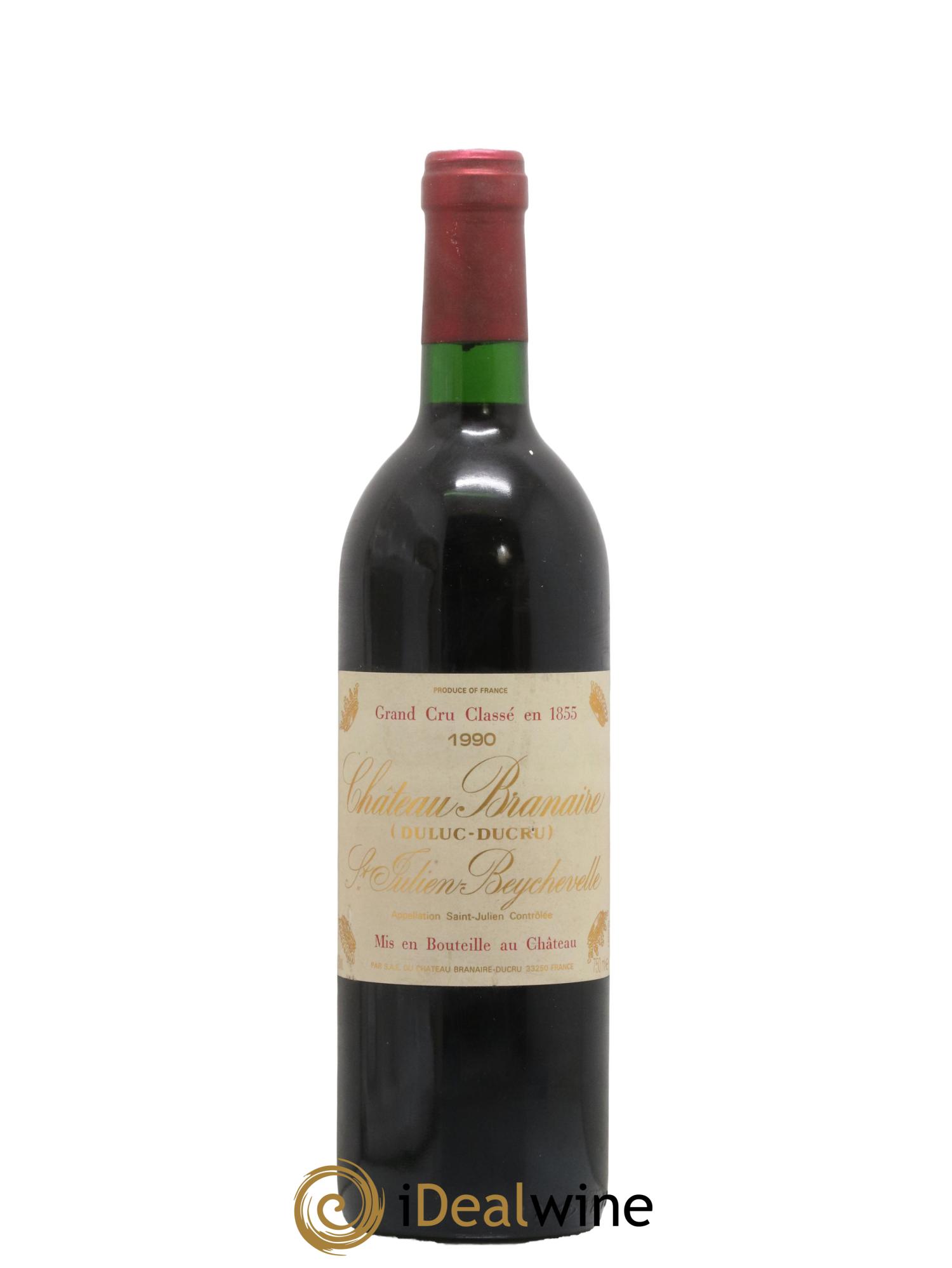 Château Branaire Ducru 4ème Grand Cru Classé 1990 - Lot de 1 bouteille - 0