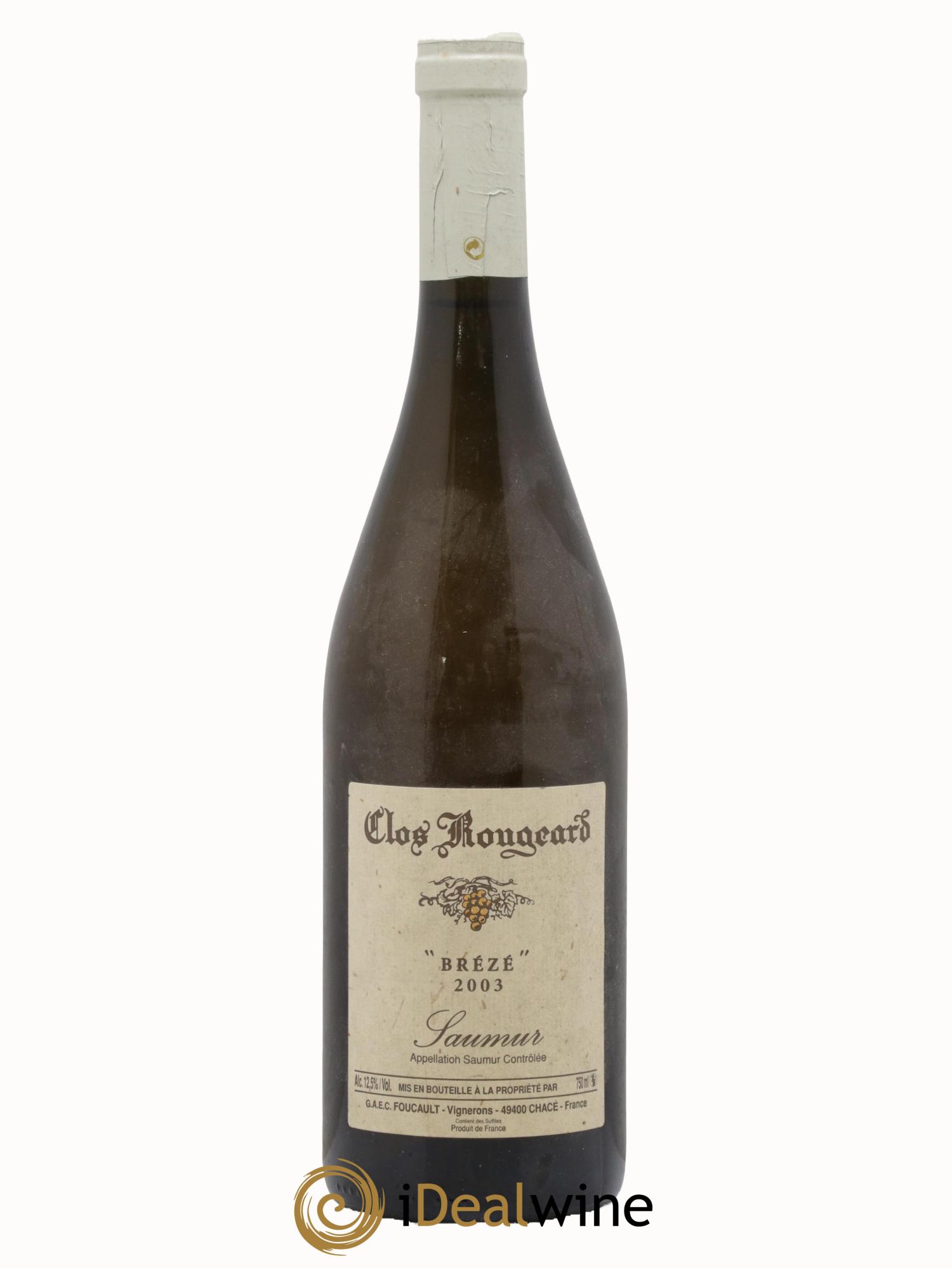Saumur Brézé Clos Rougeard 2003 - Posten von 1 Flasche - 0