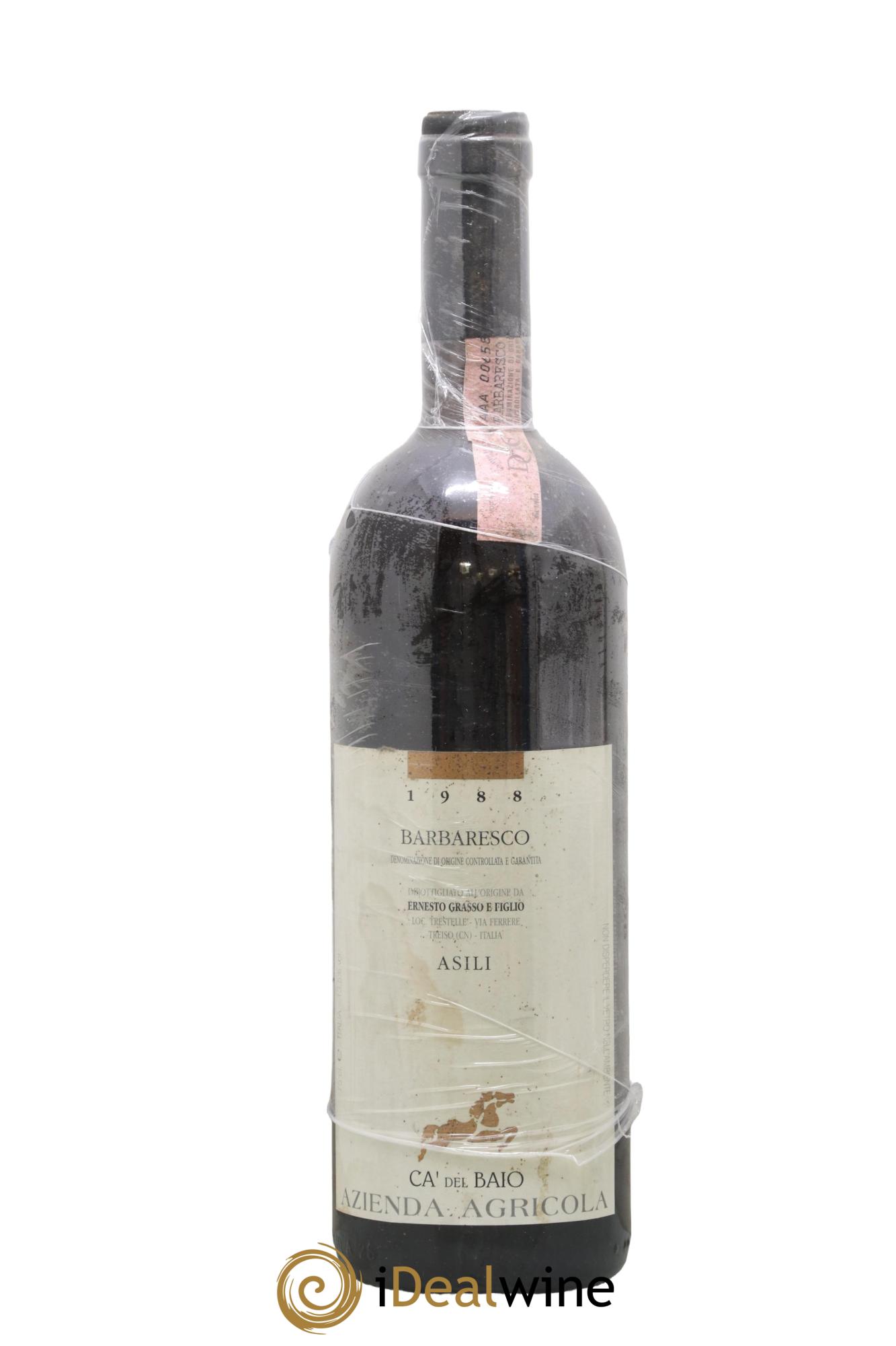 Barbaresco DOCG Asili Ca Del Baio 1988 - Lot de 1 bouteille - 0