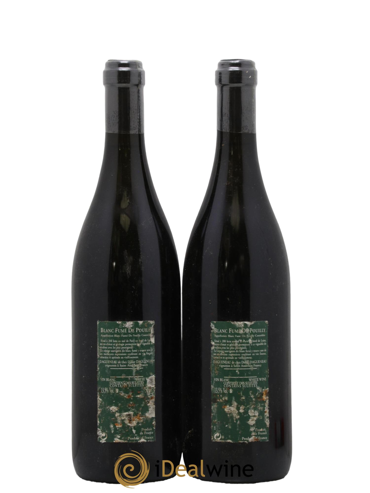 Vin de France (anciennement Pouilly-Fumé) Silex Dagueneau (Domaine Didier - Louis-Benjamin) 2005 - Lot de 2 bouteilles - 1