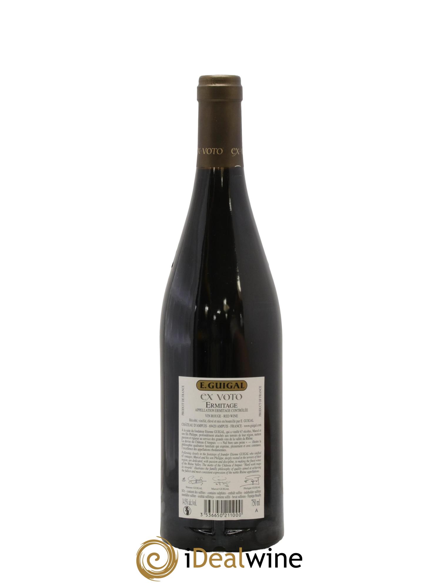 Ermitage Ex Voto Guigal 2018 - Lot of 1 bottle - 2