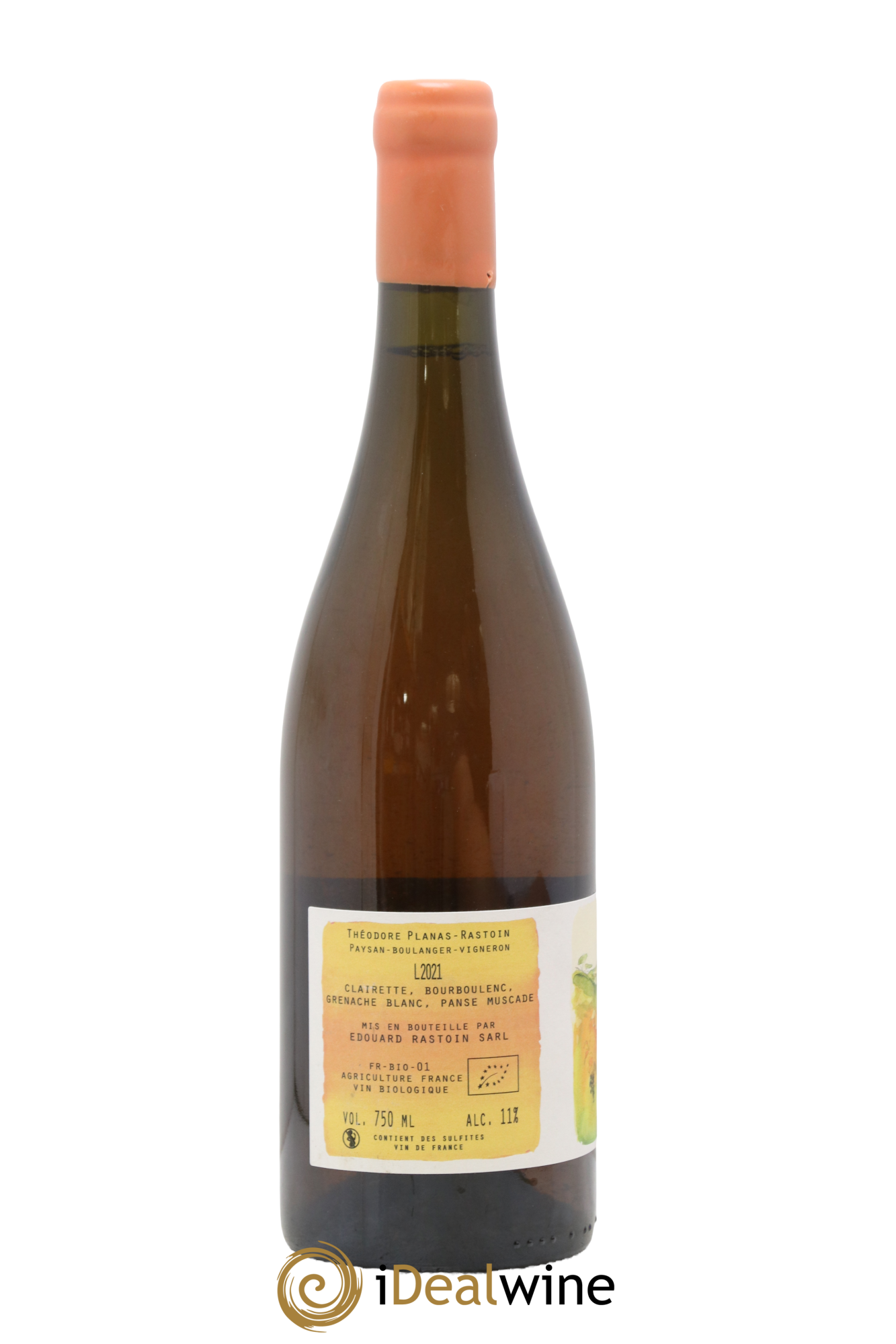 Vin de France Clémentine Théodore Planas-Rastoin Domaine Rochefontaine 2021 - Lot de 1 bouteille - 1