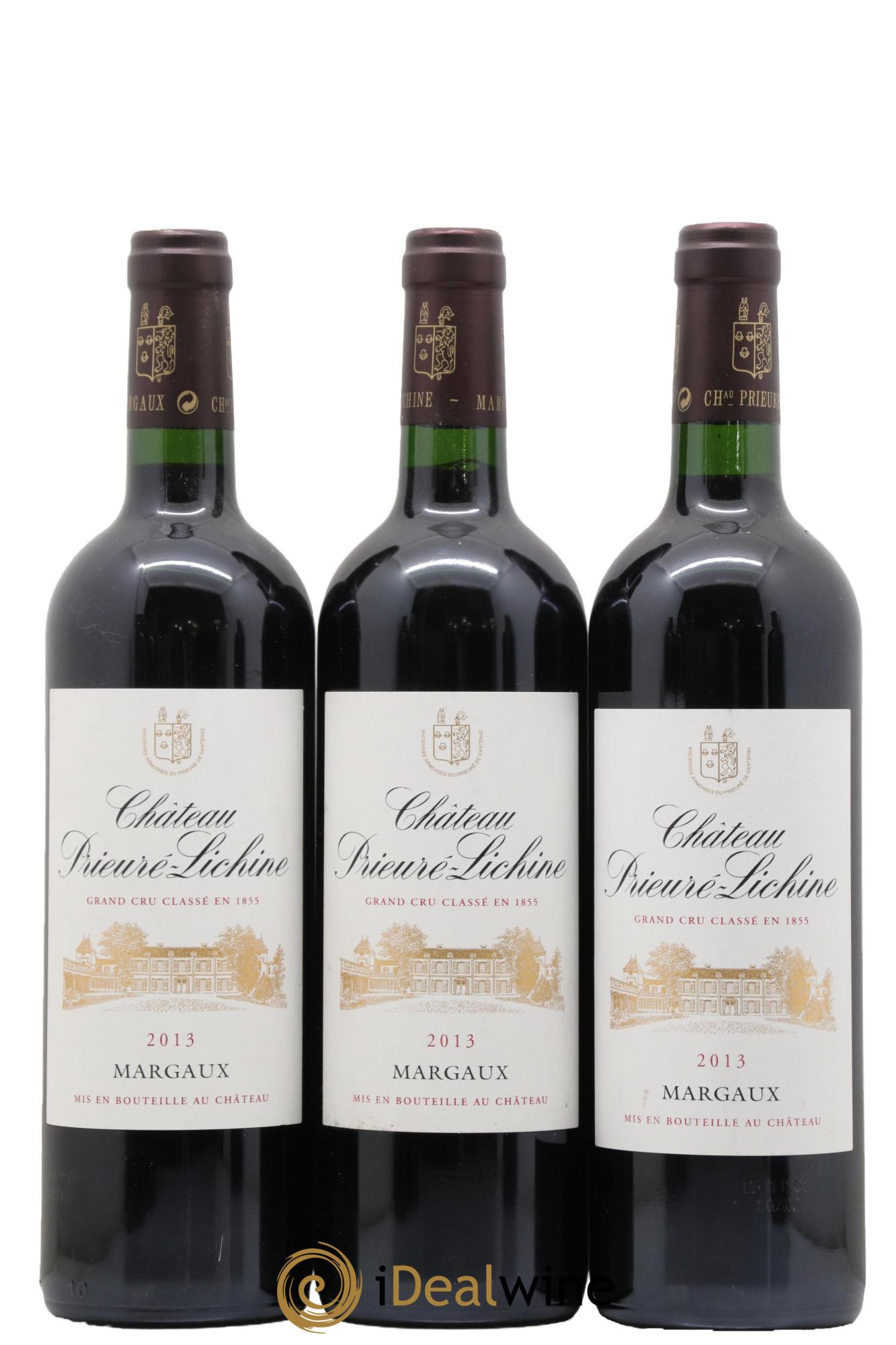 Château Prieuré Lichine 4ème Grand Cru Classé 2013 - Lot de 3 bouteilles - 0