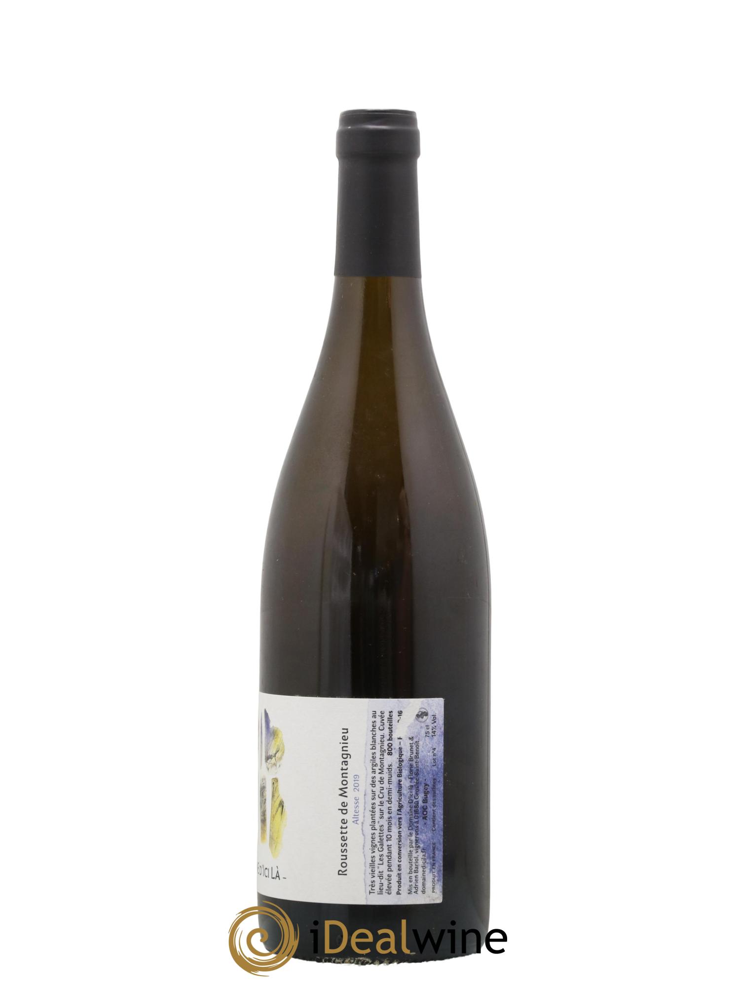 Divers Bugey de Montgnieu Altesse Les Galettes Domaine d Ici La 2019 - Lot de 1 bouteille - 1