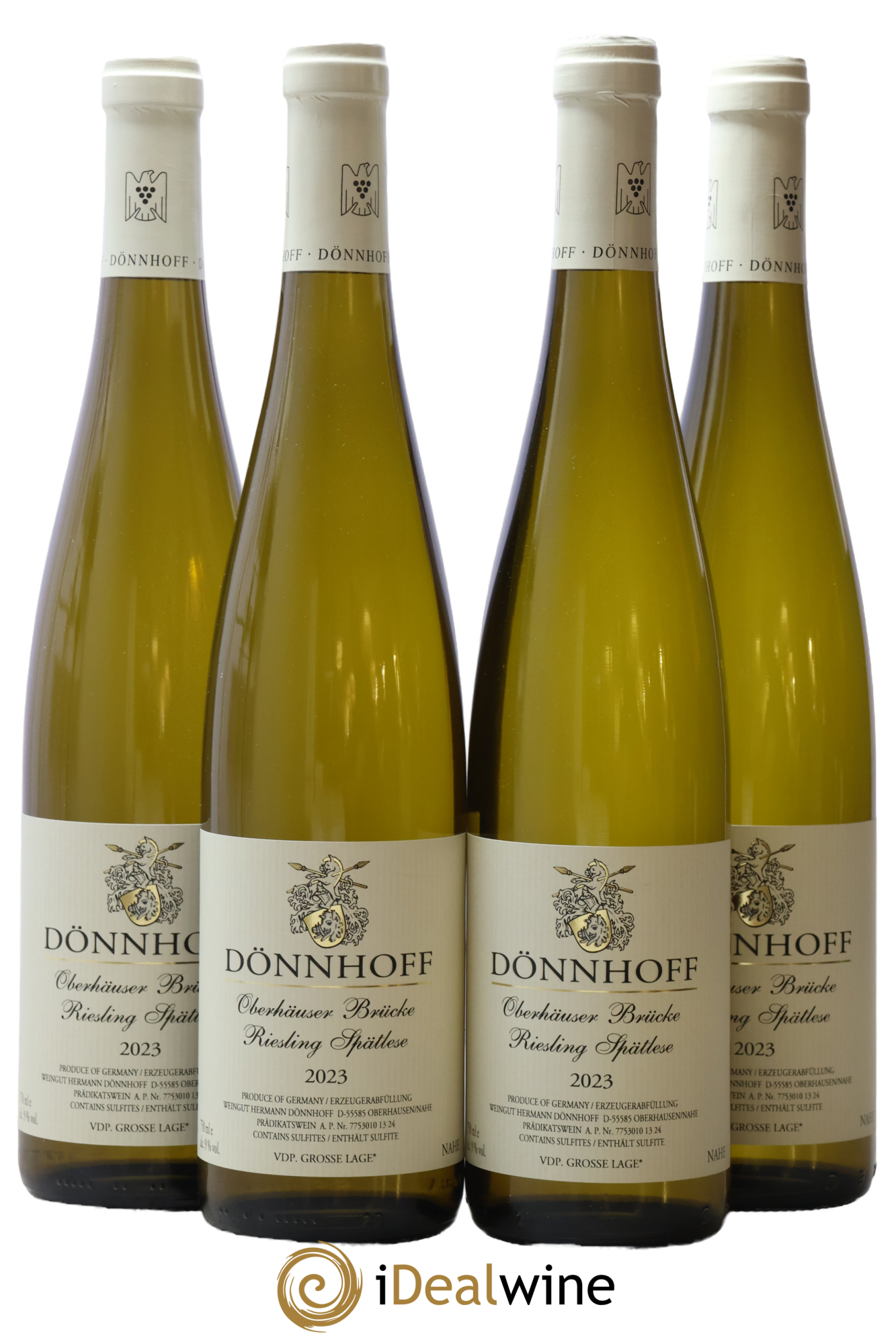 Allemagne Nahe Riesling Spatlese Oberhauser Brucke Donnhoff 2023 - Lot de 4 bouteilles - 0