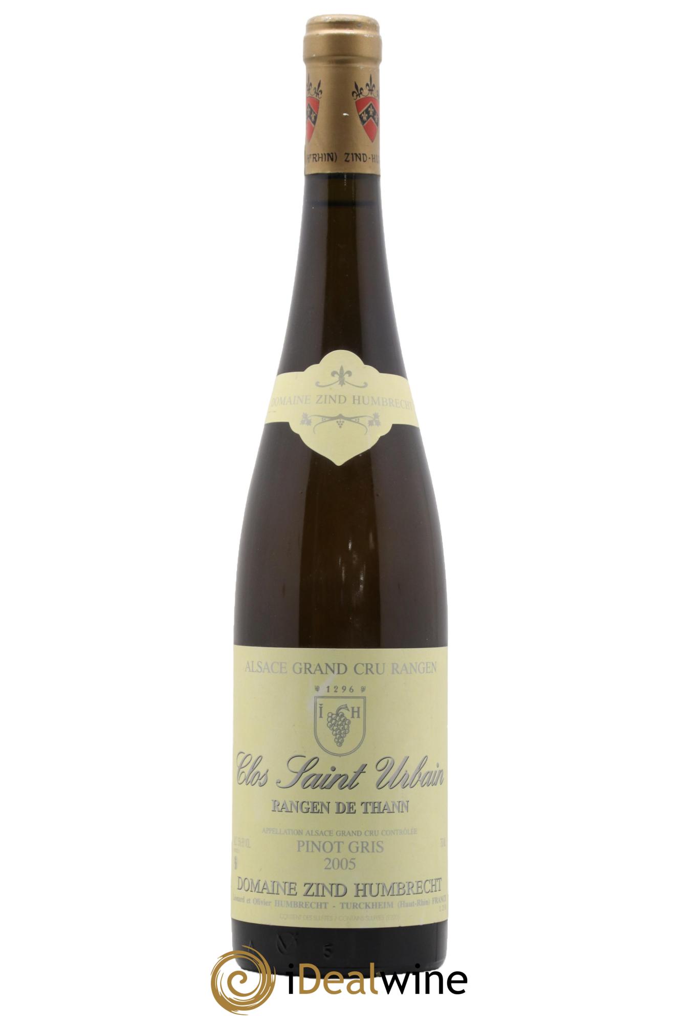 Alsace Pinot Gris Grand Cru Rangen de Thann Clos Saint-Urbain Zind-Humbrecht (Domaine) 2005 - Posten von 1 Flasche - 0