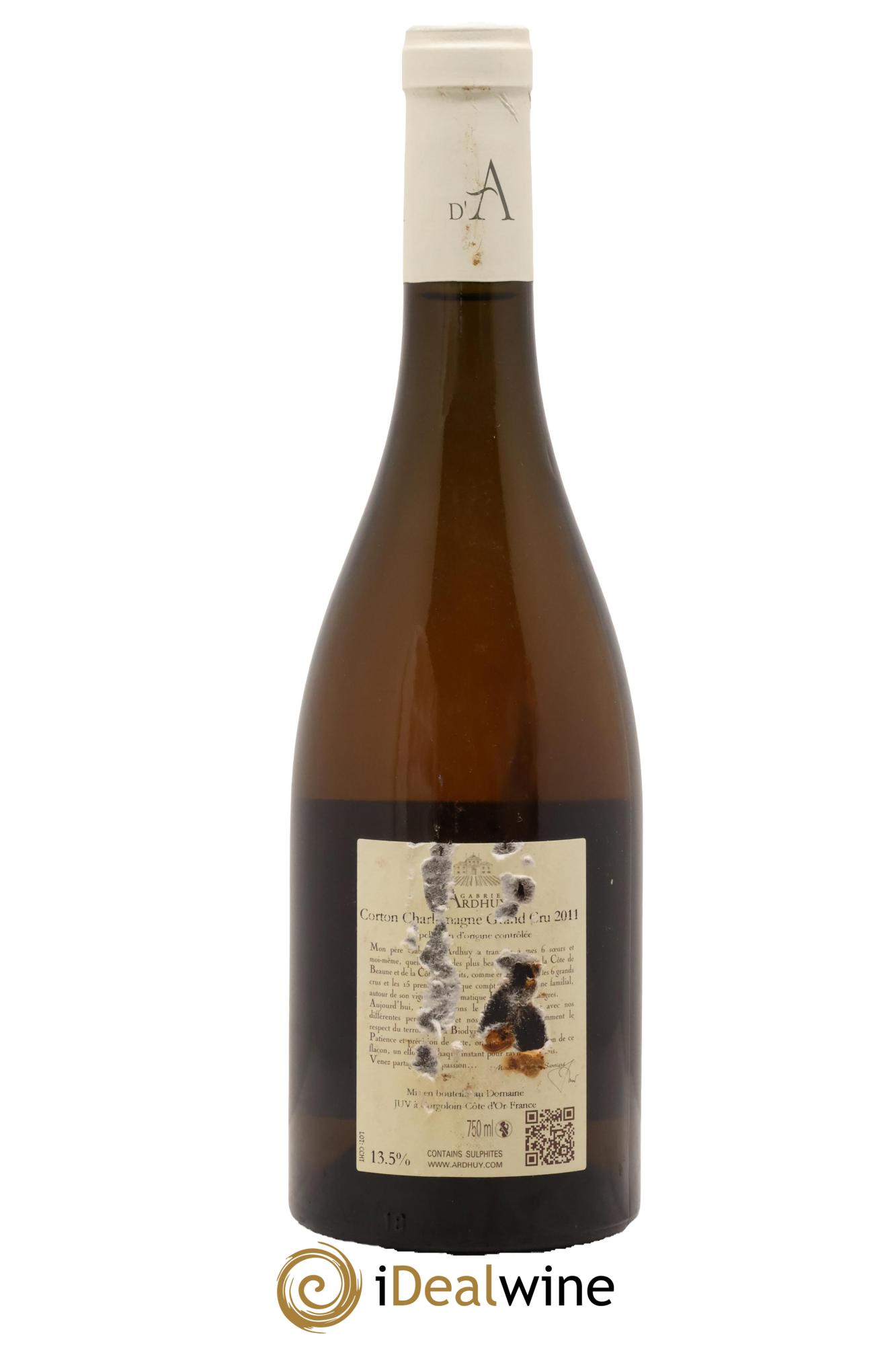 Corton-Charlemagne Grand Cru Ardhuy (Domaine d') 2011 - Lot de 1 bouteille - 1