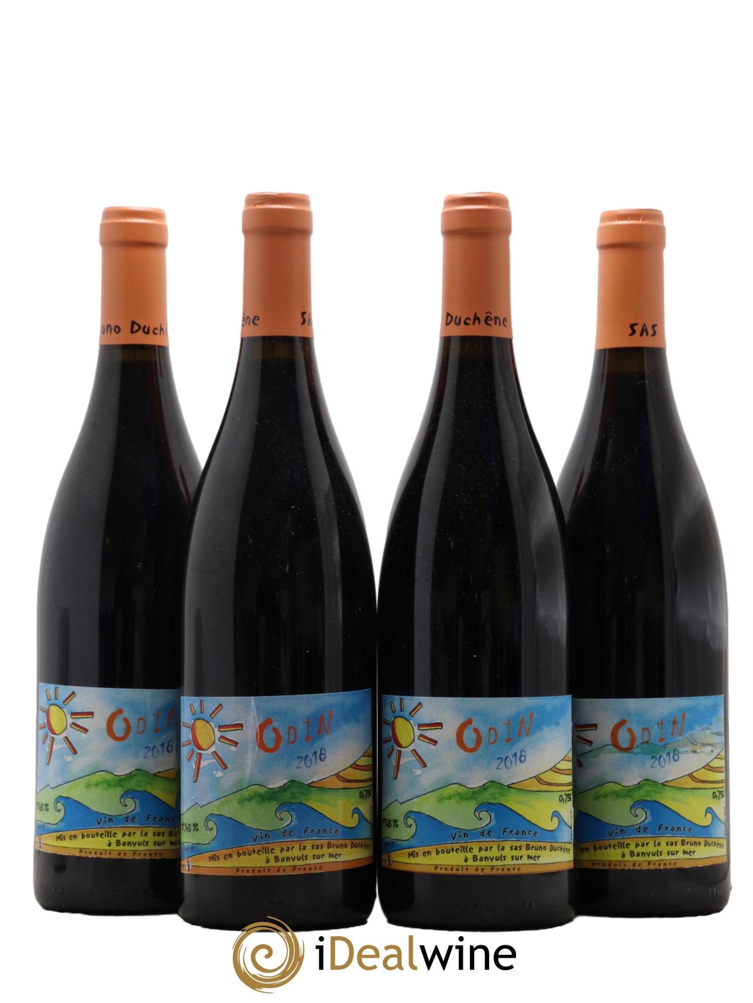 Vin de France Odin Bruno Duchêne 2018 - Lot de 4 bouteilles - 0