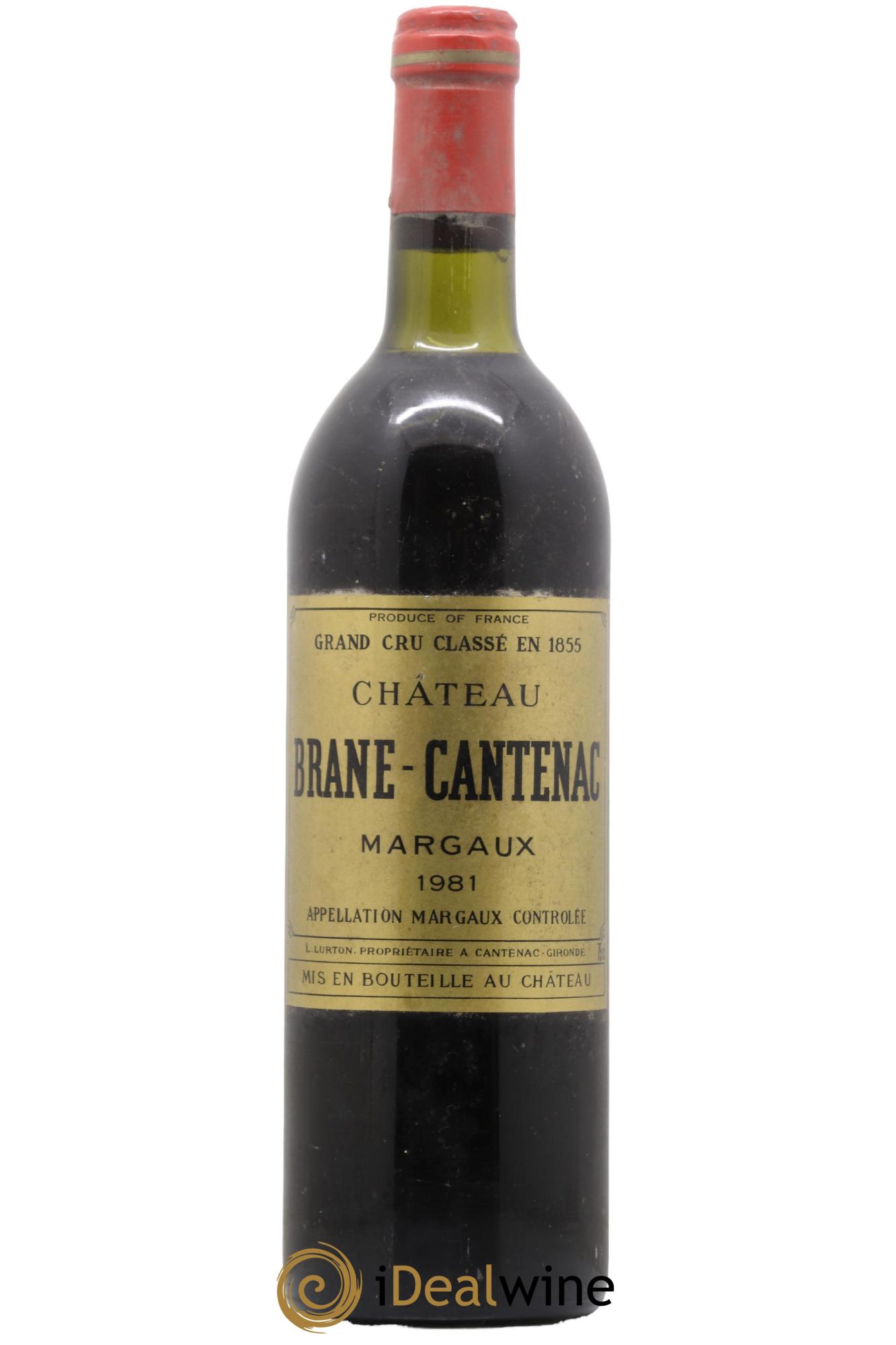 Château Brane Cantenac 2ème Grand Cru Classé 1981 - Lot de 1 bouteille - 0