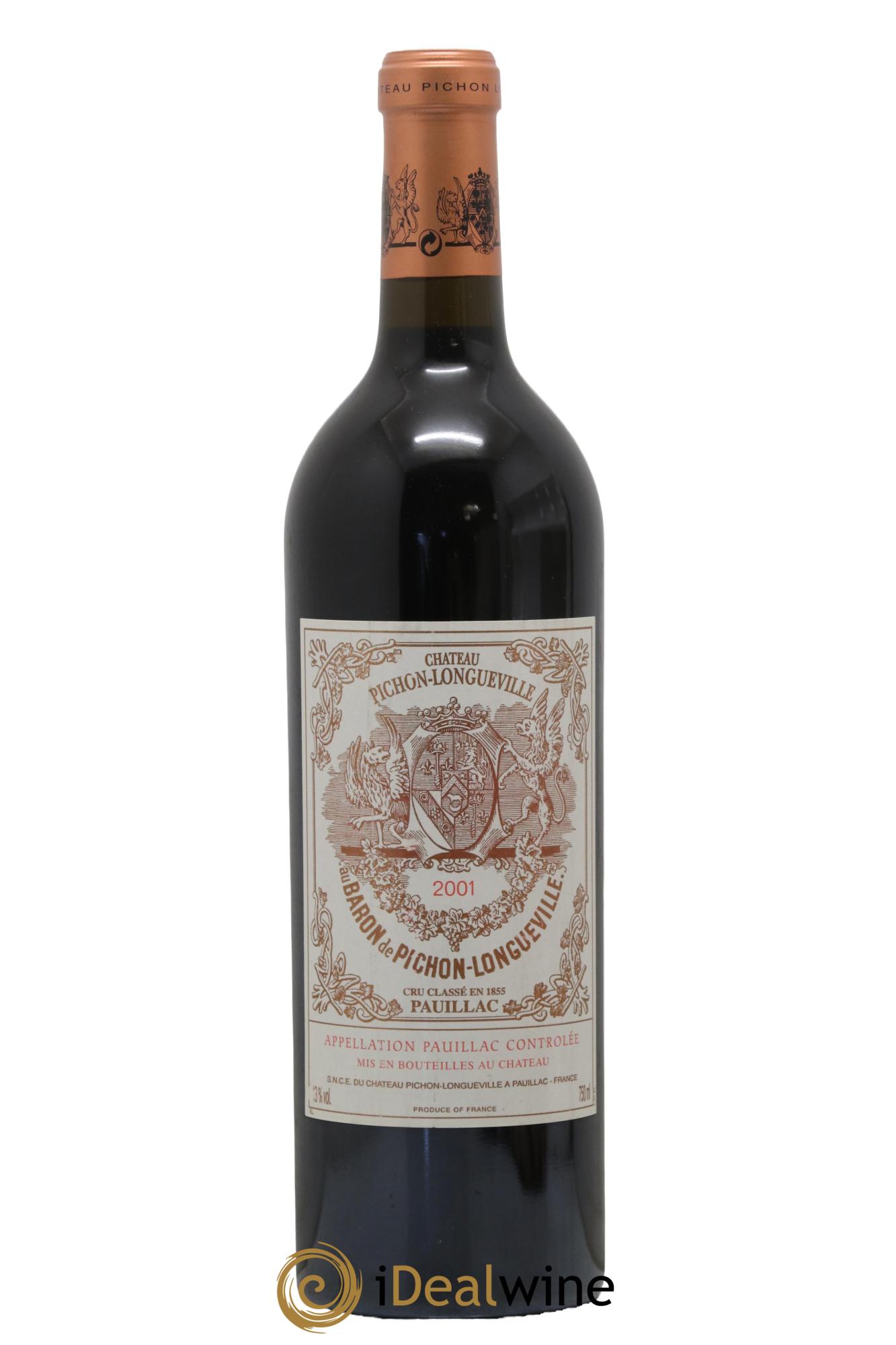 Pichon Longueville Baron 2ème Grand Cru Classé 2001 - Lot of 1 bottle - 0