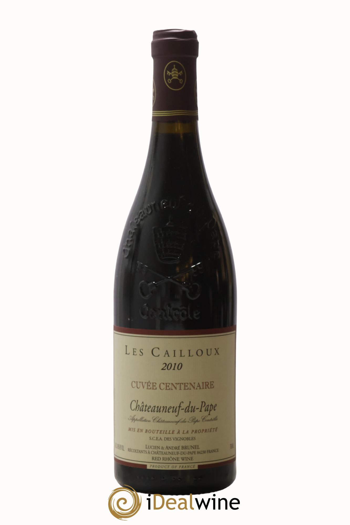 Châteauneuf-du-Pape Les Cailloux Cuvée Centenaire André Brunel 2010 - Lotto di 1 bottiglia - 0