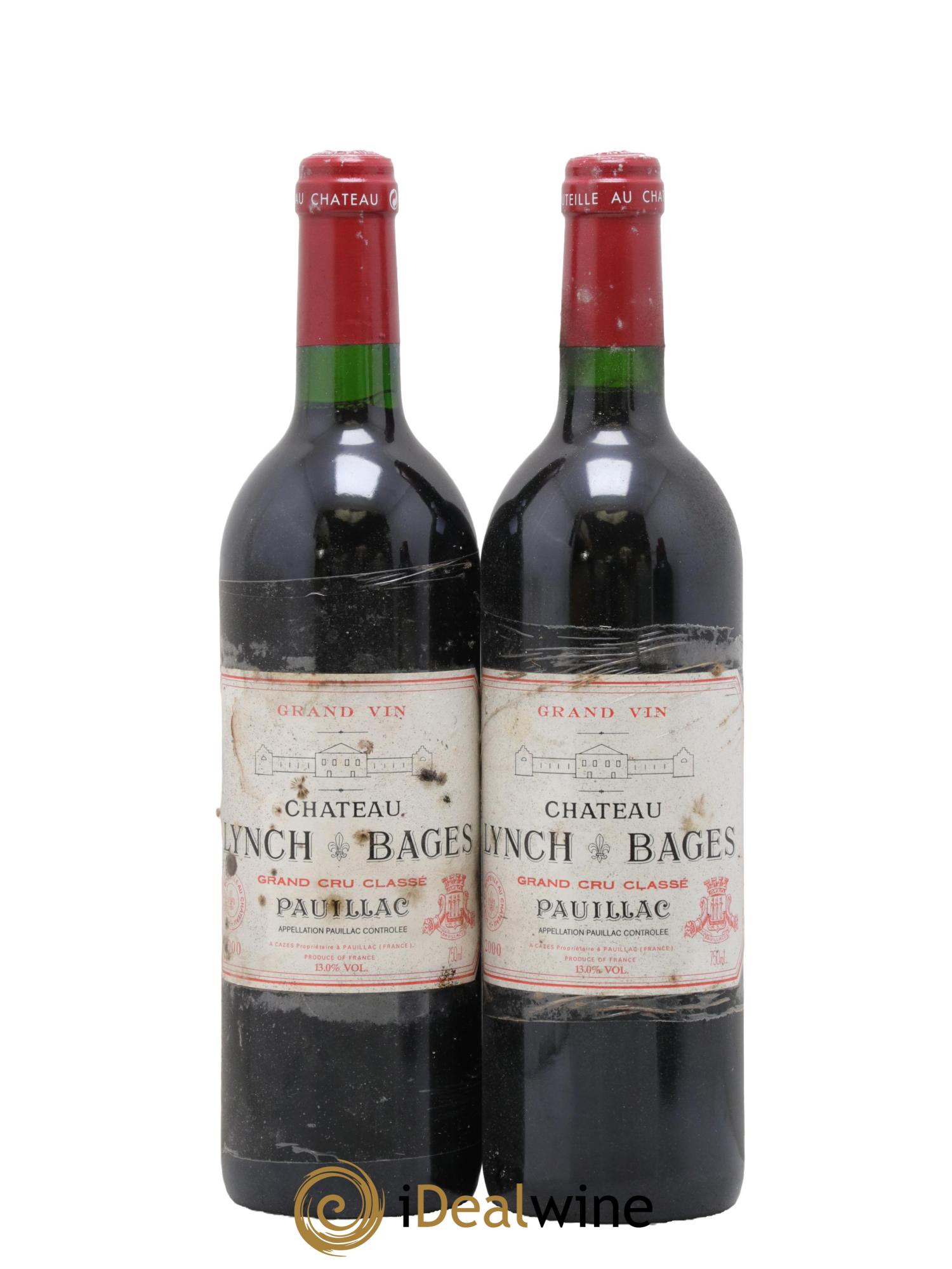 Château Lynch Bages 5ème Grand Cru Classé 2000 - Lot de 2 bouteilles - 0