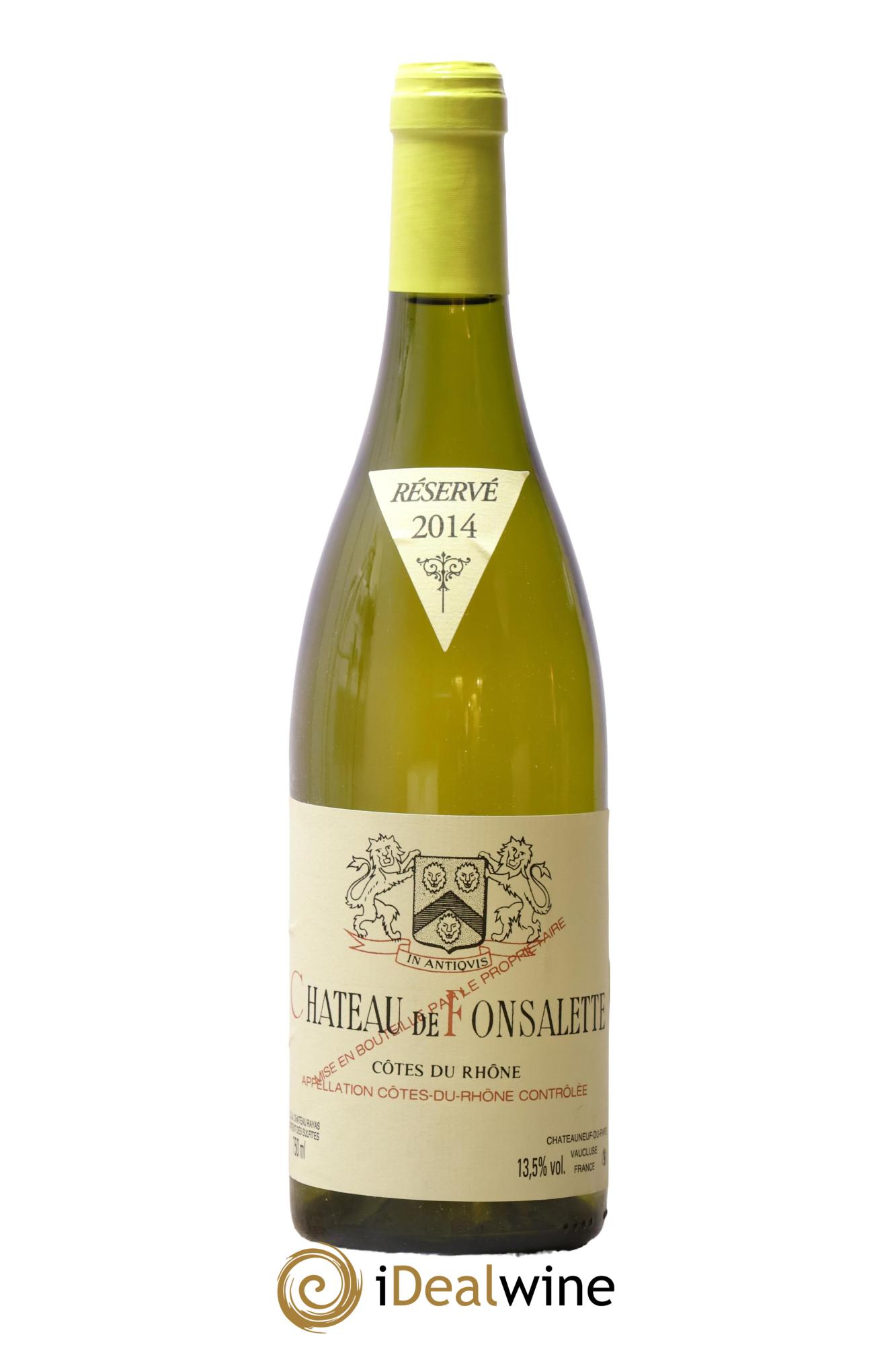 Côtes-du-Rhône Château de Fonsalette Emmanuel Reynaud 2014 - Lot de 1 bouteille - 0