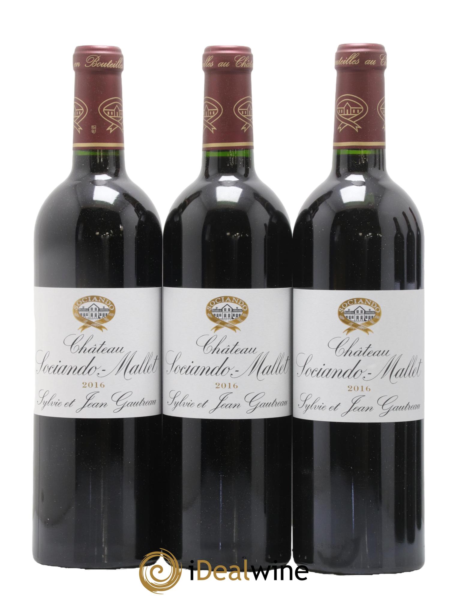 Château Sociando Mallet 2016 - Lotto di 6 bottiglie - 1