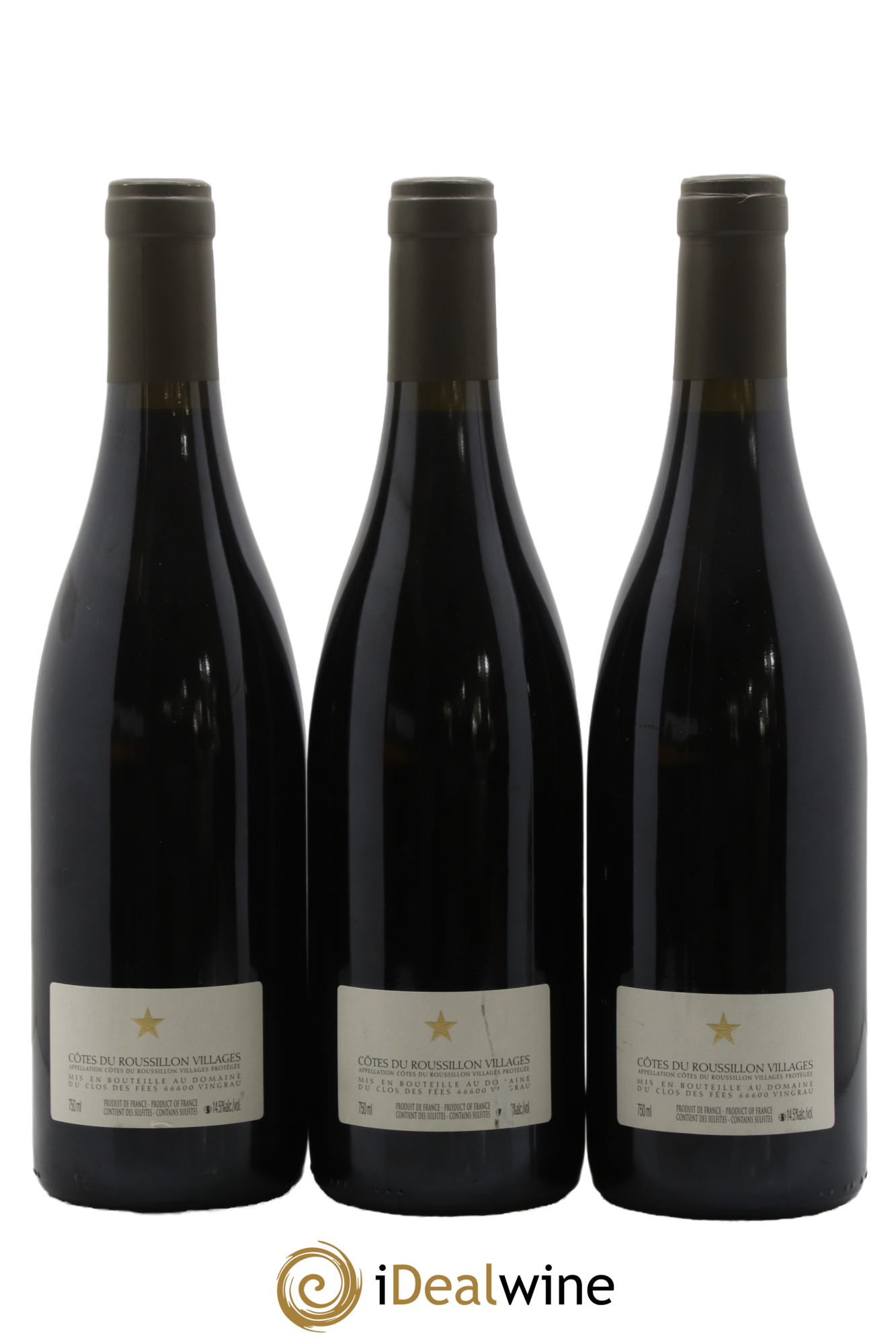 Côtes du Roussillon Villages Clos des Fées Hervé Bizeul 2014 - Lot of 3 bottles - 1