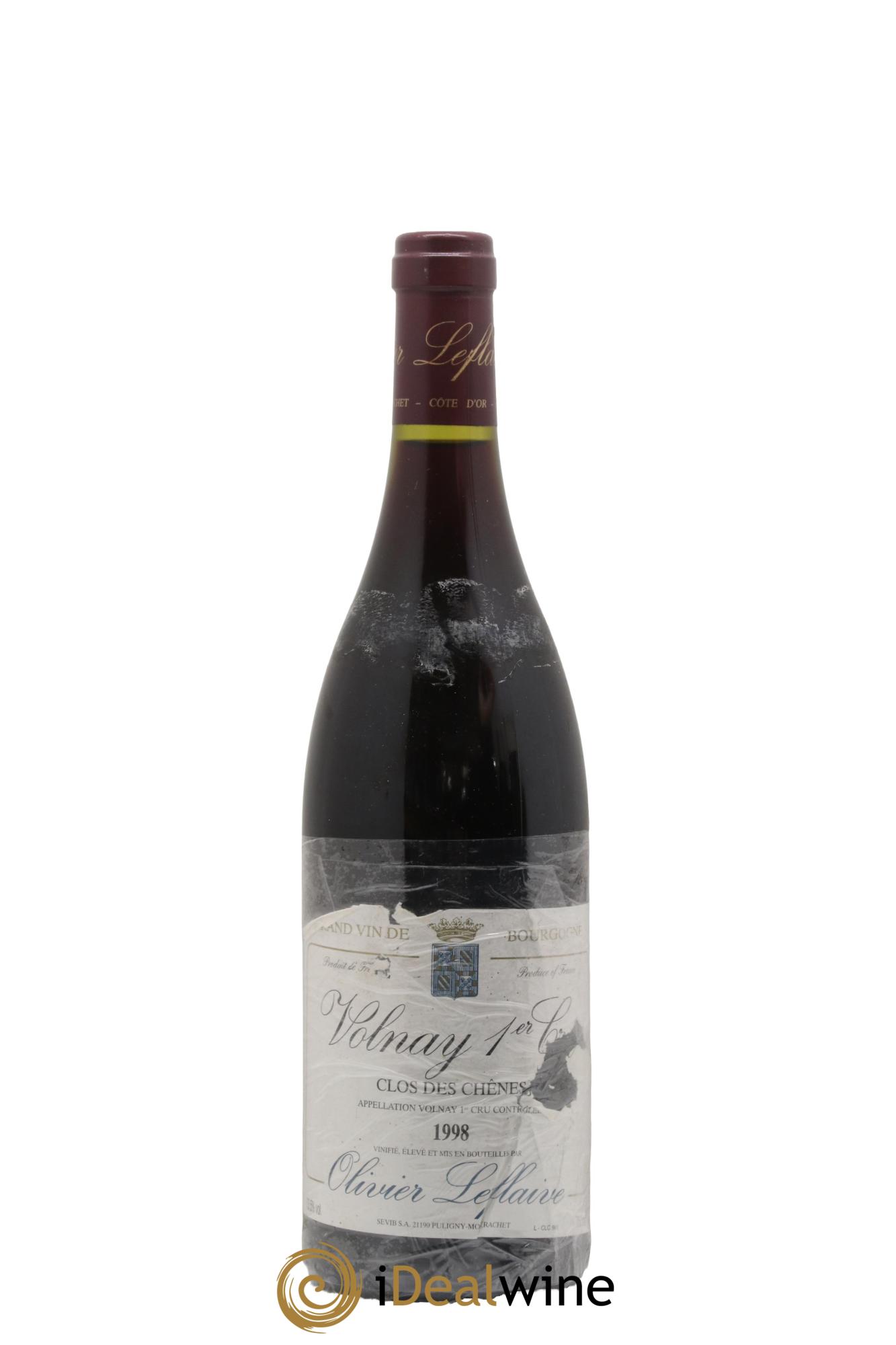Volnay 1er Cru Clos Des Chenes Olivier Leflaive 1998 - Lot de 1 bouteille - 0