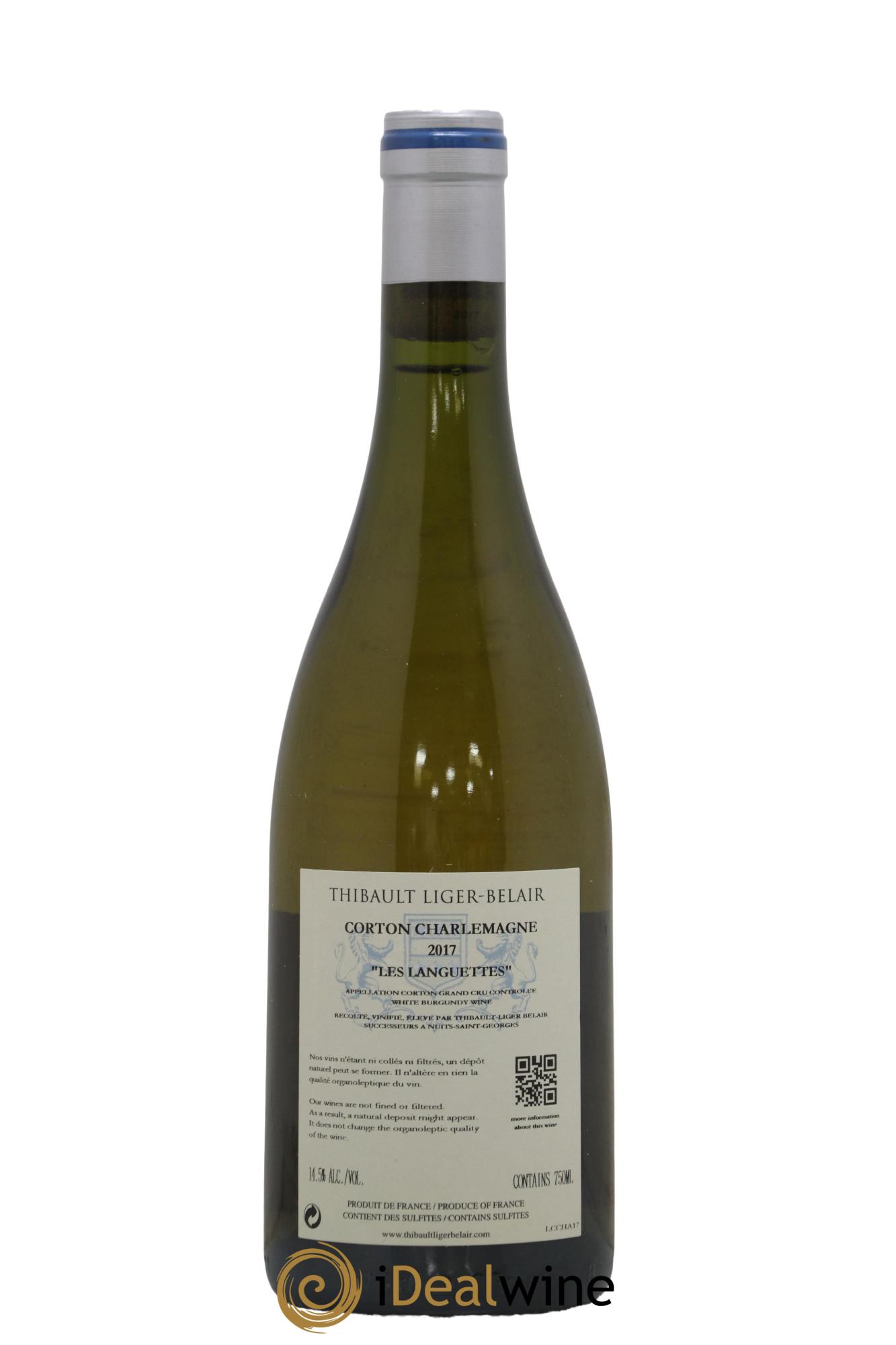 Corton Charlemagne Grand Cru Les Languettes Thibault Liger-Belair Successeurs 2017 - Posten von 1 Flasche - 1