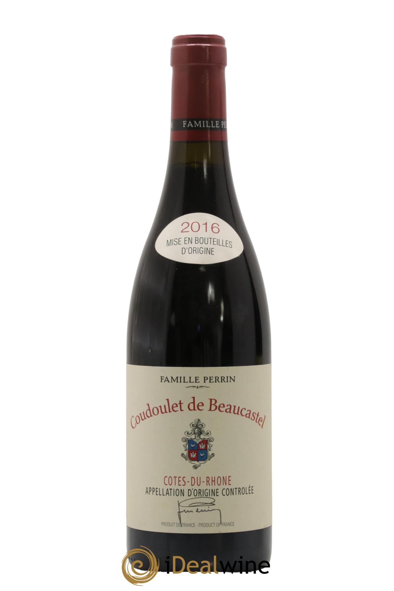 Côtes-du-Rhône Coudoulet de Beaucastel Famille Perrin 2016 - Lot de 1 bouteille - 0