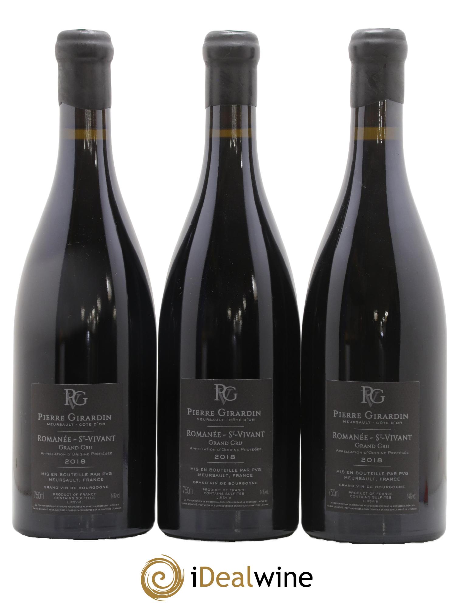 Romanée-Saint-Vivant Grand Cru Pierre Girardin 2018 - Lotto di 3 bottiglie - 1