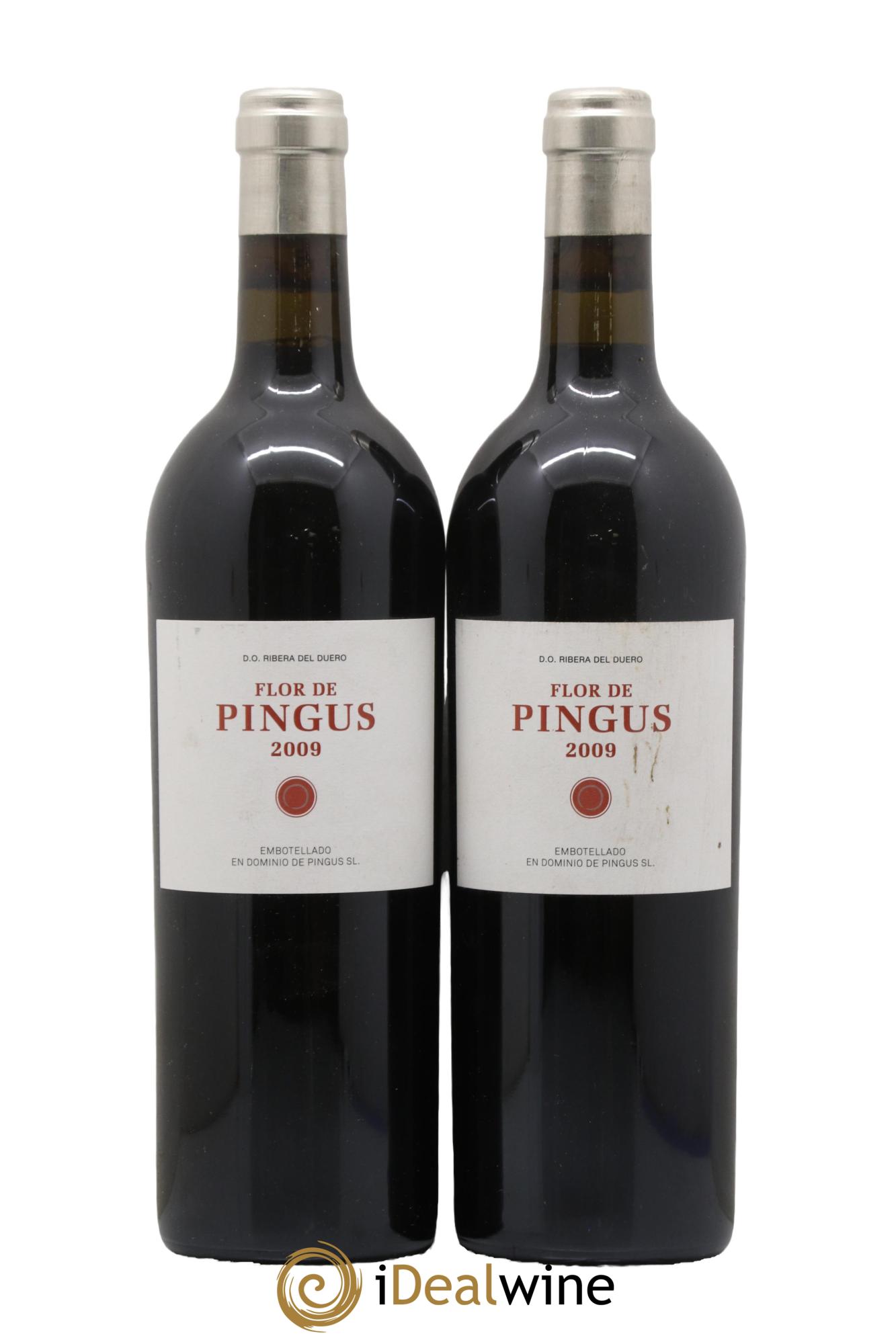 Ribera Del Duero Flor de Pingus Dominio de Pingus - Peter Sisseck 2009 - Lotto di 2 bottiglie - 0
