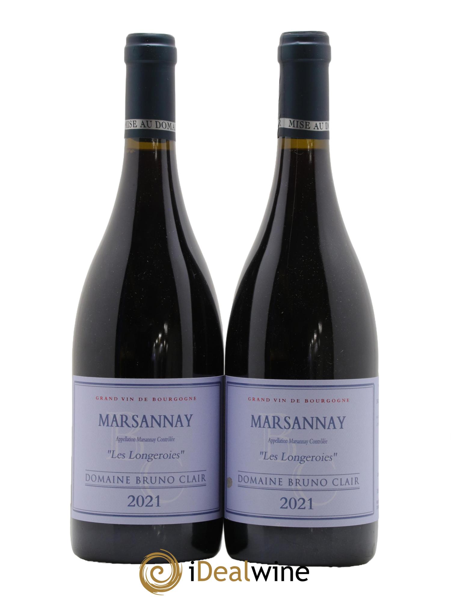 Marsannay Les Longeroies Bruno Clair (Domaine) 2021 - Lot de 2 bouteilles - 0