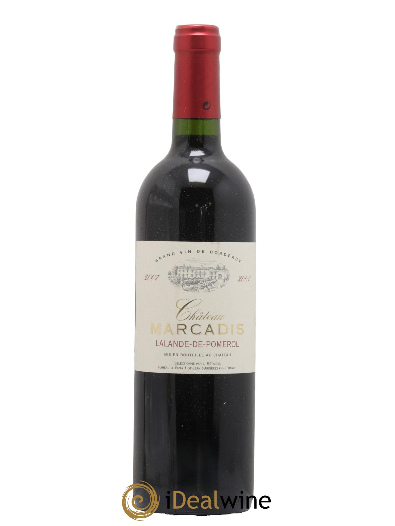 Lalande-de-Pomerol L Metairie Chateau Marcadis 2007 - Lot de 1 bouteille - 0