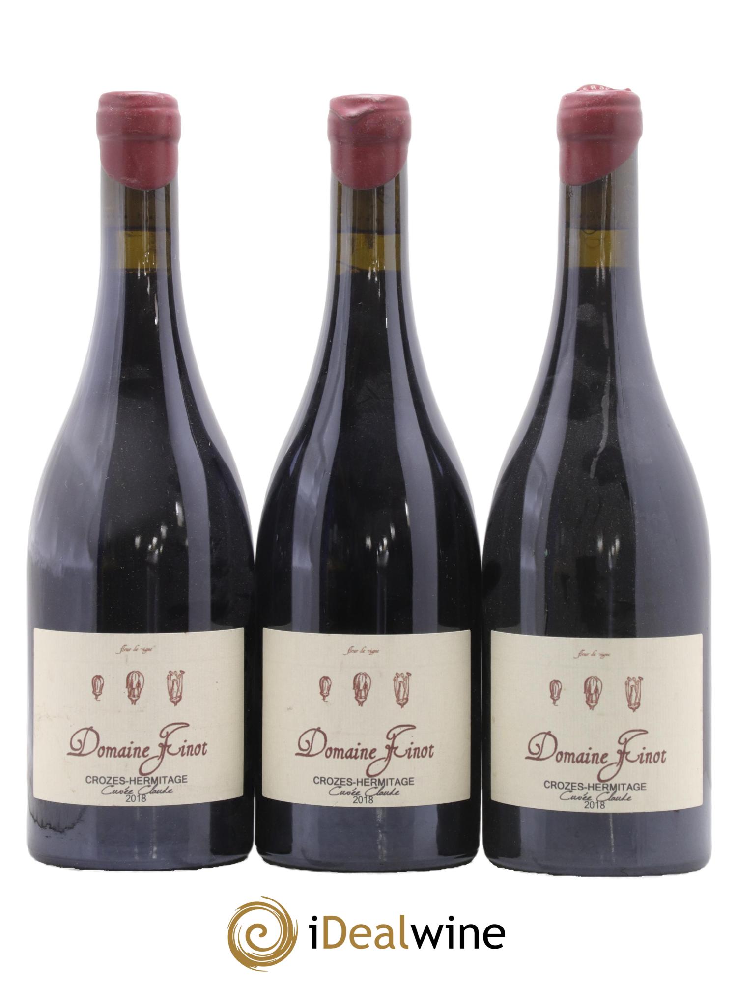 Crozes-Hermitage Domaine Finot 2018 - Lot de 3 bouteilles - 0