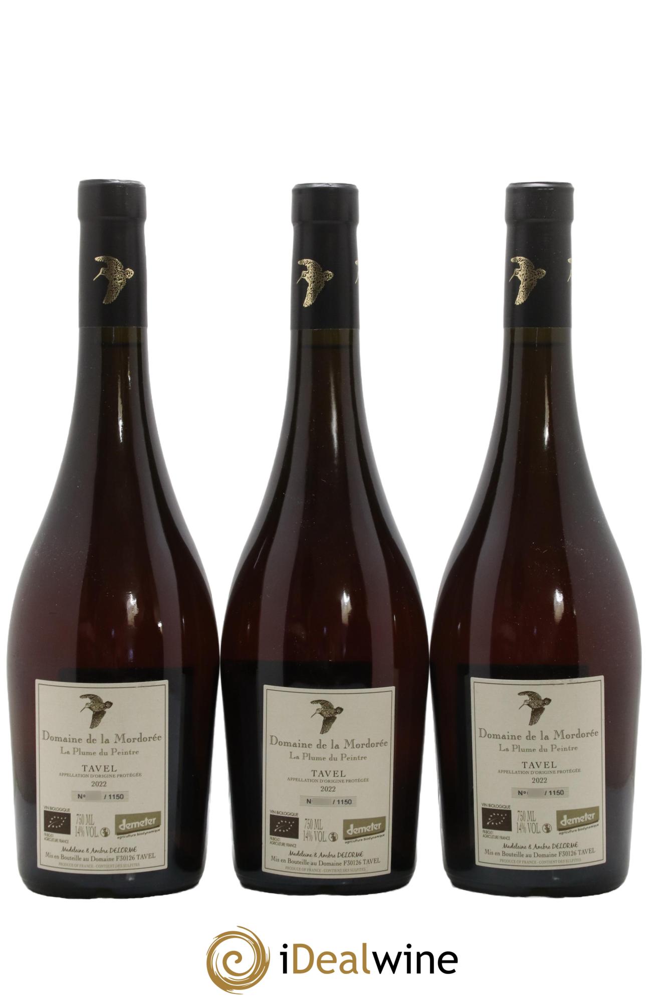 Tavel La Plume du Peintre Domaine De La Mordorée 2022 - Lot de 3 bouteilles - 1