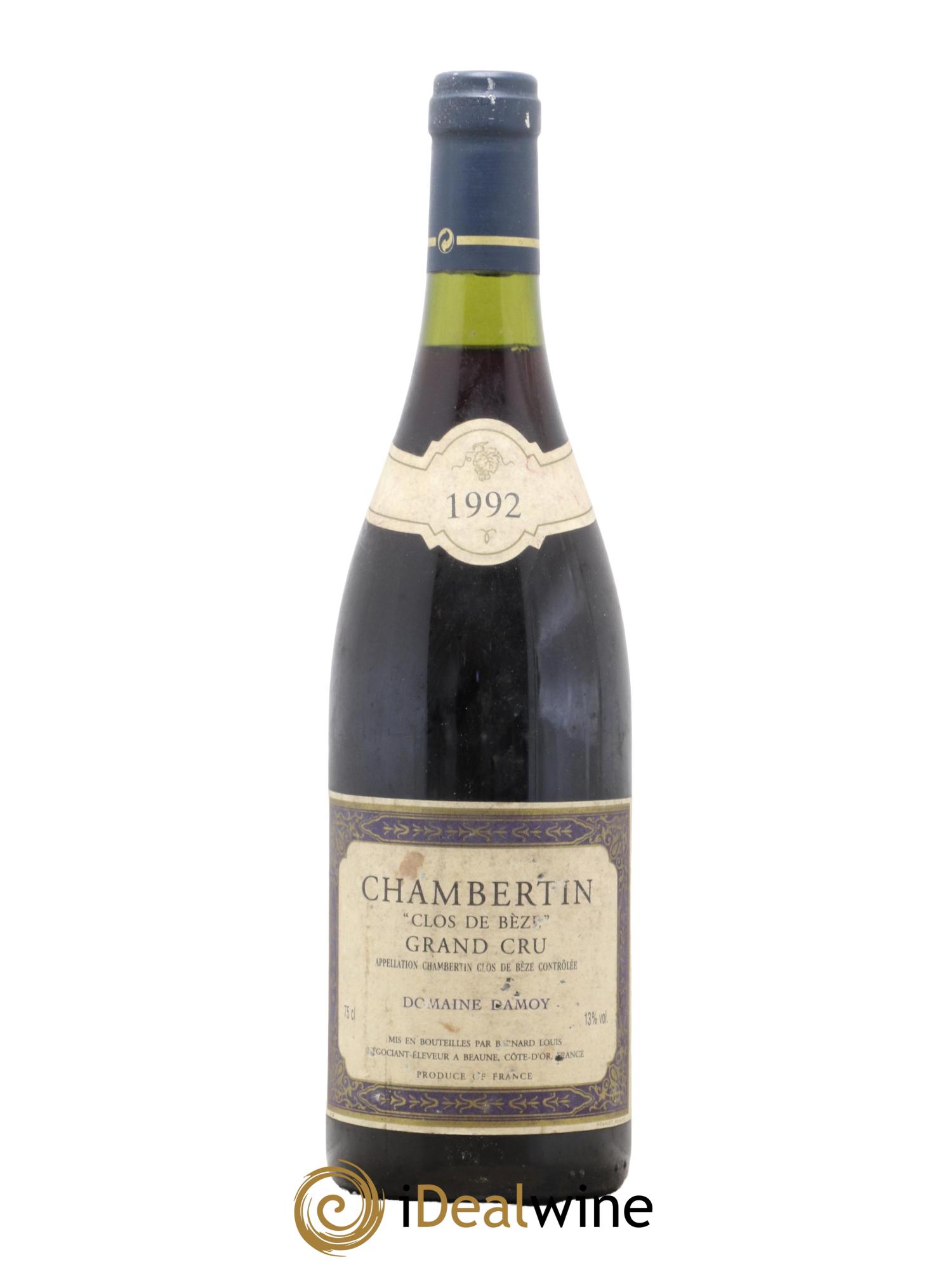 Chambertin Clos de Bèze Grand Cru Pierre Damoy 1992 - Lot de 1 bouteille - 0