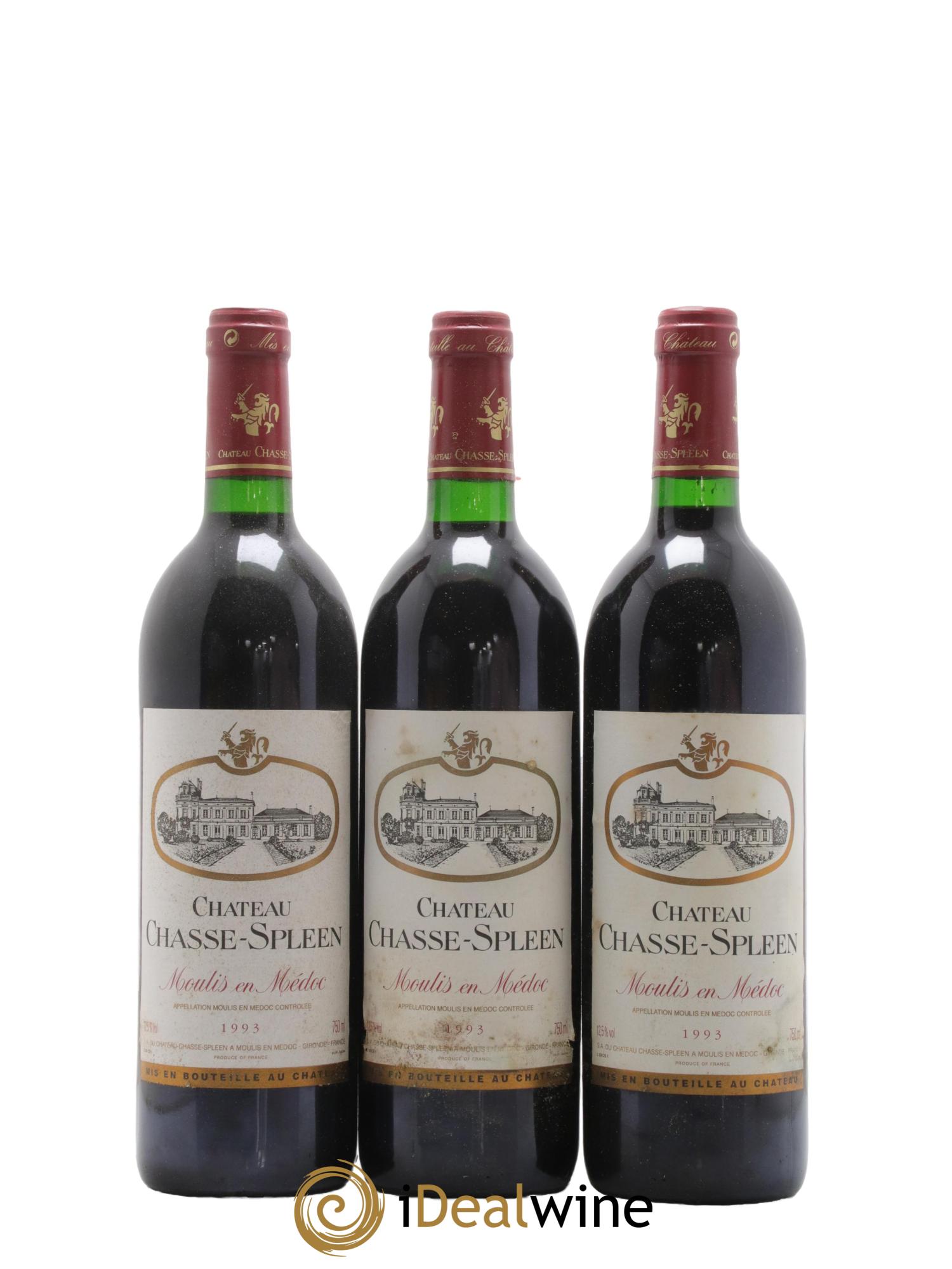 Château Chasse Spleen  1993 - Lot de 12 bouteilles - 4