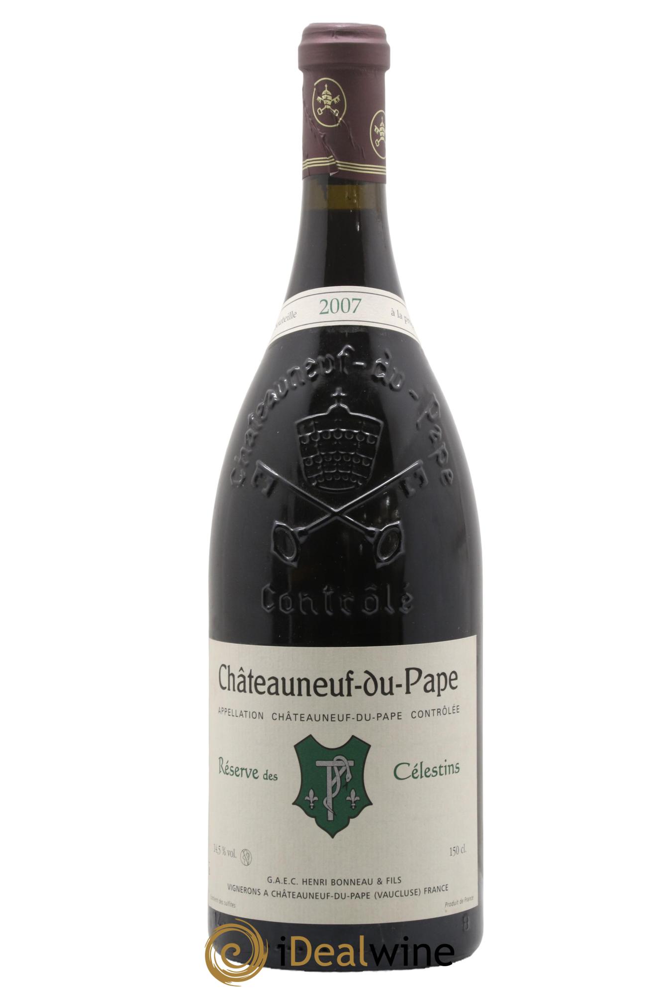 Châteauneuf-du-Pape Réserve des Célestins Henri Bonneau & Fils 2007 - Lot of 1 magnum - 0