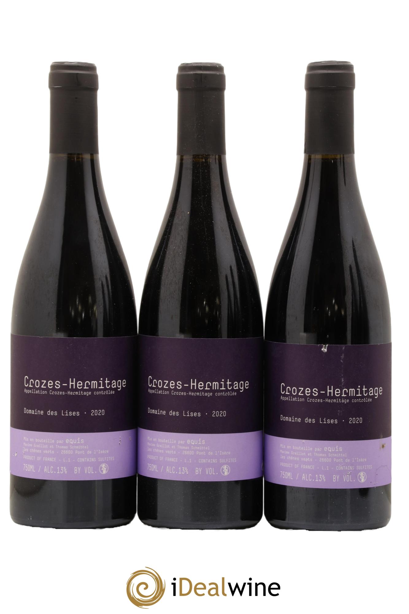 Crozes-Hermitage Domaine Des Lises Maxime Graillot Et Thomas Schmittel 2020 - Lot de 3 bouteilles - 0