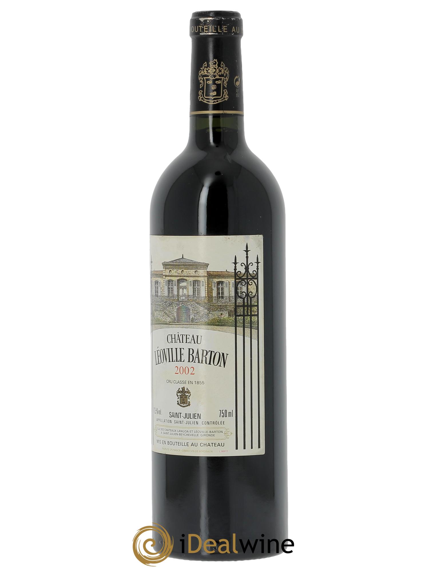 Château Léoville Barton 2ème Grand Cru Classé  2002 - Lot de 1 bouteille - 1