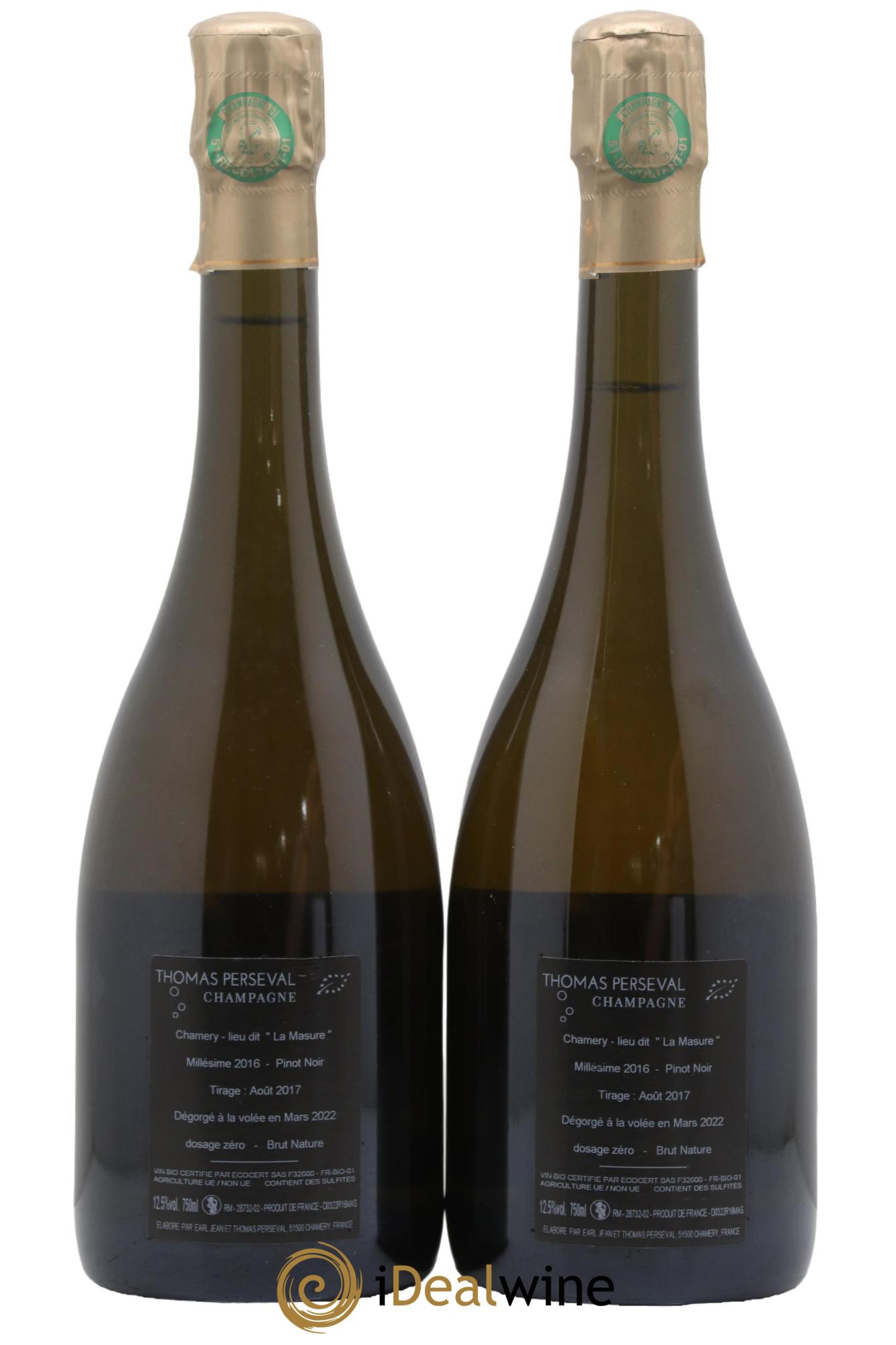 La Masure Thomas Perseval 2016 - Lot of 2 bottles - 1