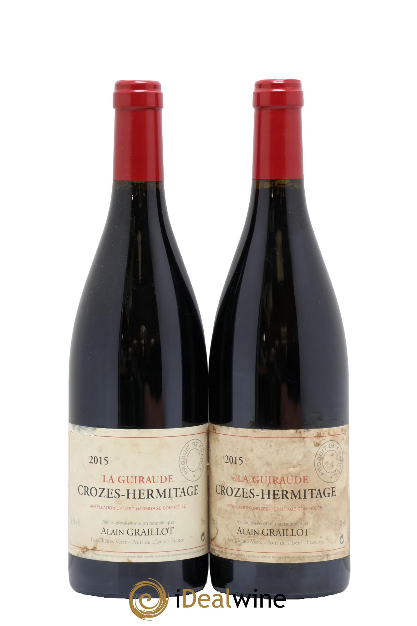Crozes-Hermitage La Guiraude Domaine Graillot 2015 - Lot of 2 bottles - 0
