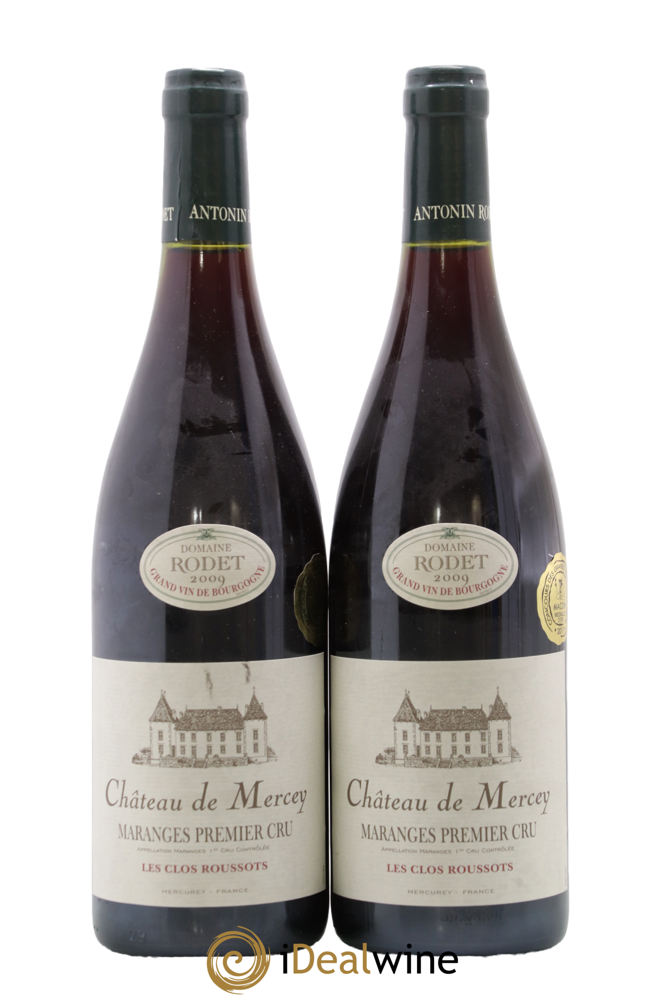 Maranges 1er Cru es Clos Roussots Château De Mercey 2009 - Lot de 2 bouteilles - 0