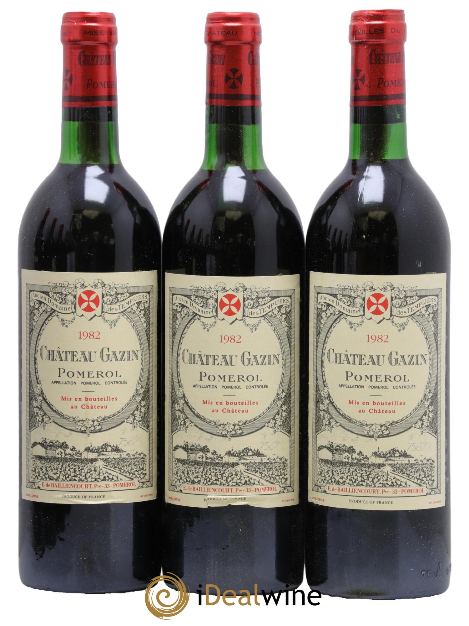 Château Gazin 1982 - Lot de 12 bouteilles - 3