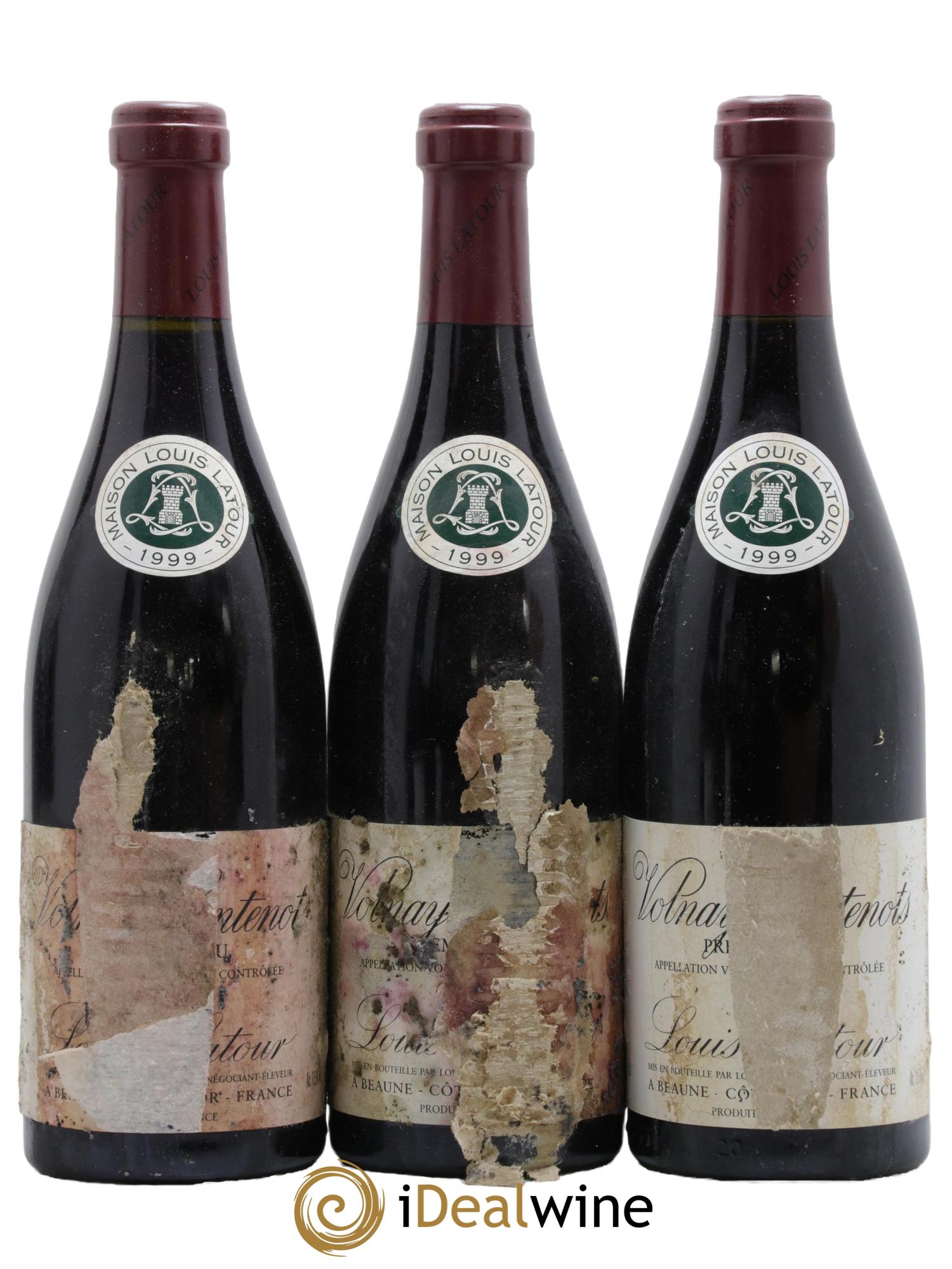 Volnay 1er Cru Santenots Louis Latour 1999 - Lot of 12 bottles - 3