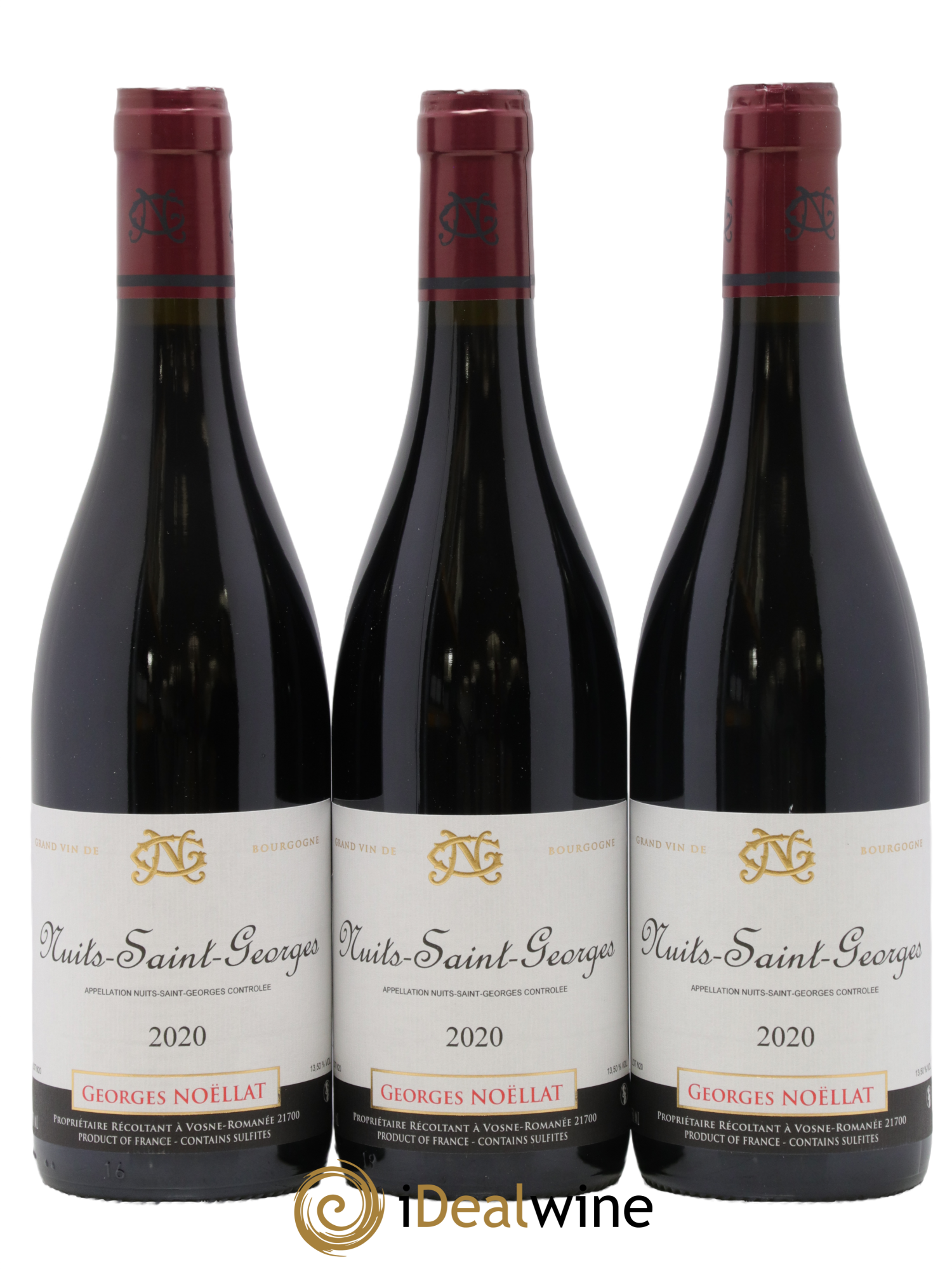 Nuits Saint-Georges Georges Noëllat 2020 - Lot de 3 bouteilles - 0