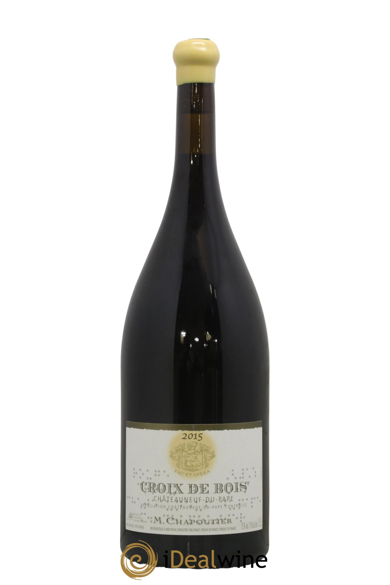 Châteauneuf-du-Pape Croix de Bois Chapoutier 2015 - Posten von 1 Magnum - 1