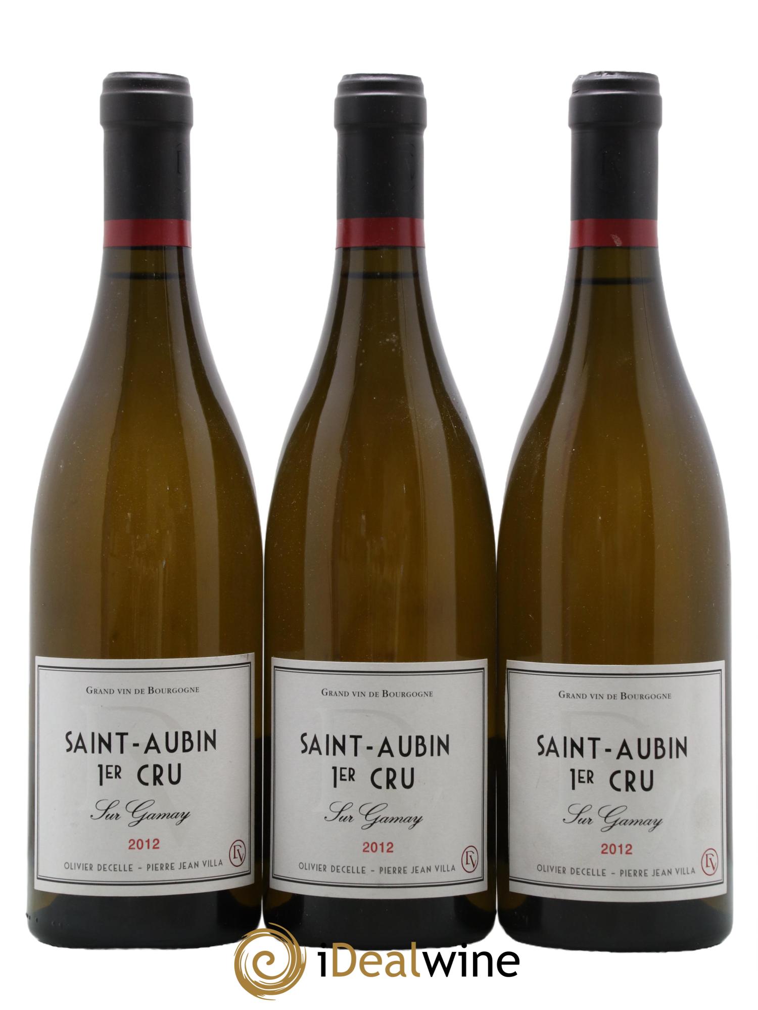 Saint-Aubin 1er Cru Sur Gamay Domaine Decelle Villa 2012 - Lot de 3 bouteilles - 0