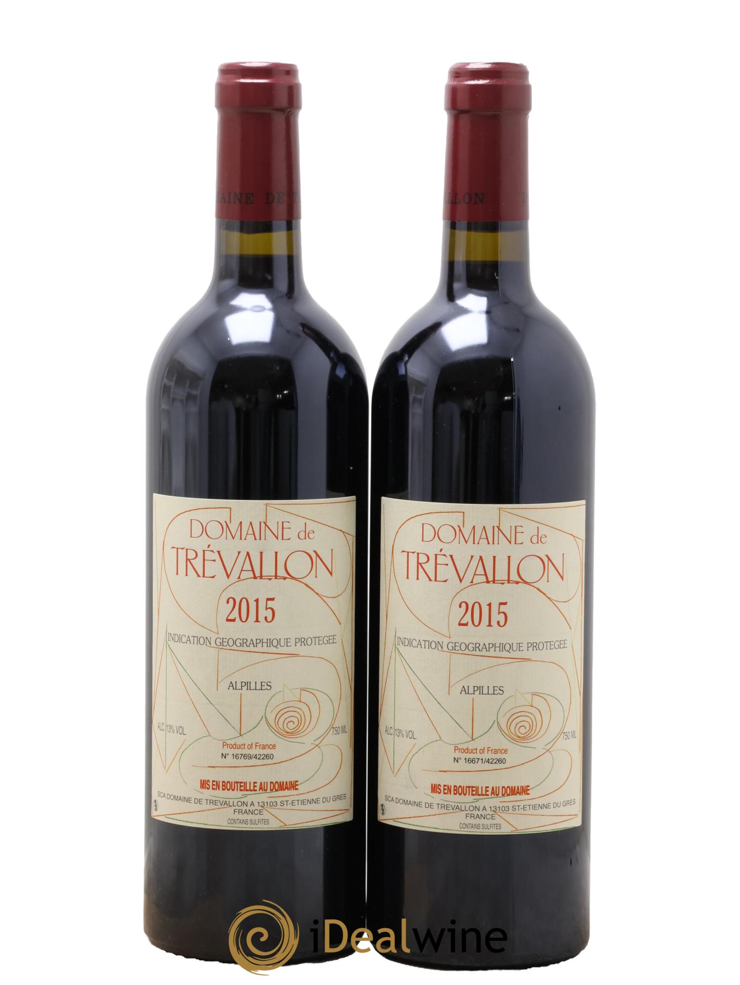 Alpilles Trévallon (Domaine de) Eloi Dürrbach 2015 - Lot de 2 bouteilles - 0