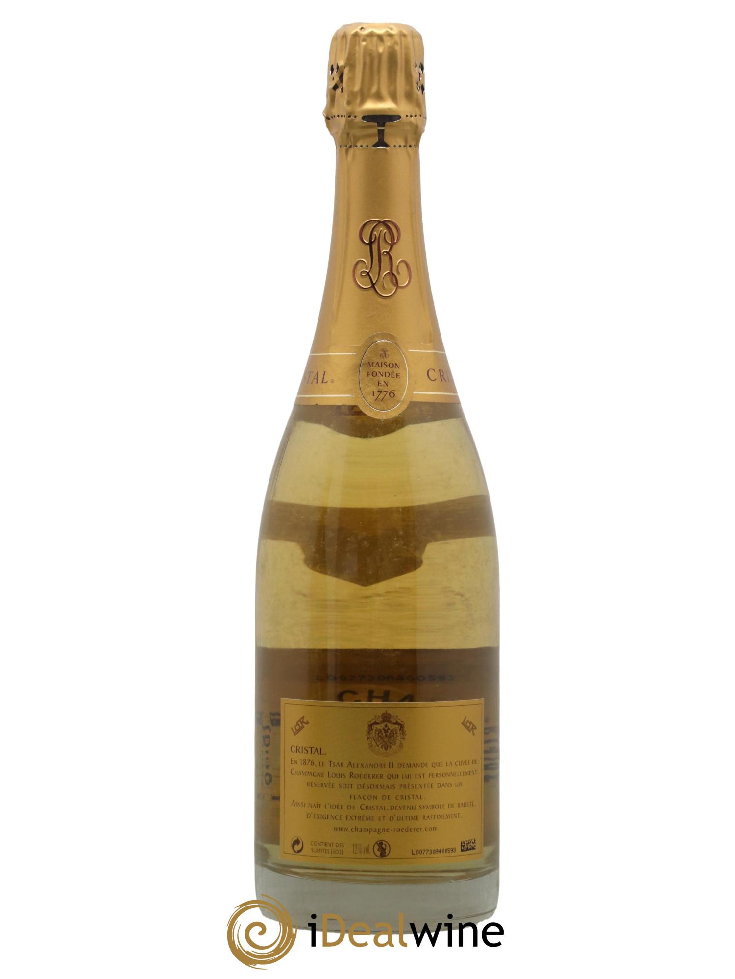 Cristal Louis Roederer 2002 - Lot de 1 bouteille - 1