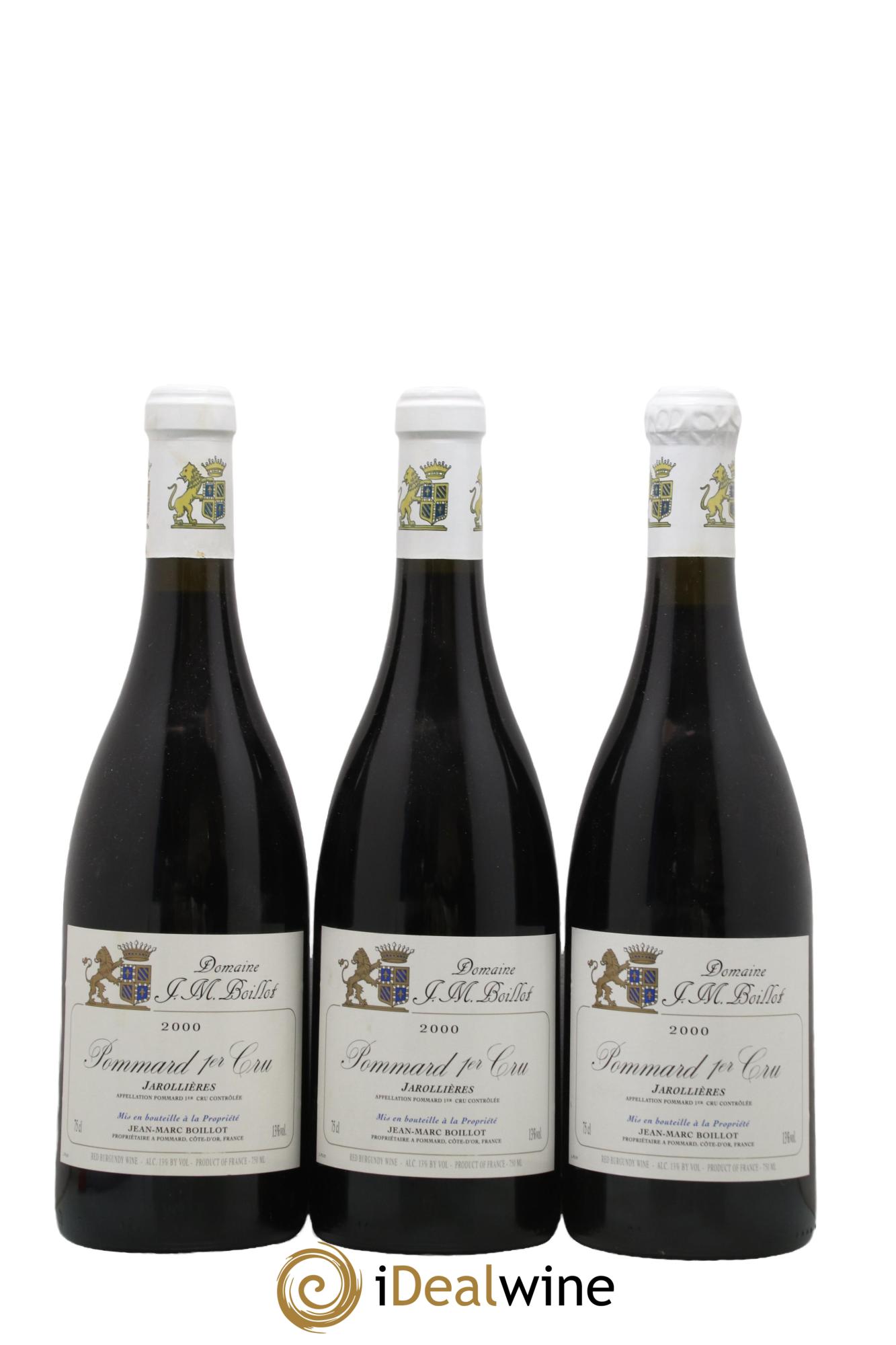 Pommard 1er Cru Jarollières Jean-Marc Boillot 2000 - Lot de 3 bouteilles - 0