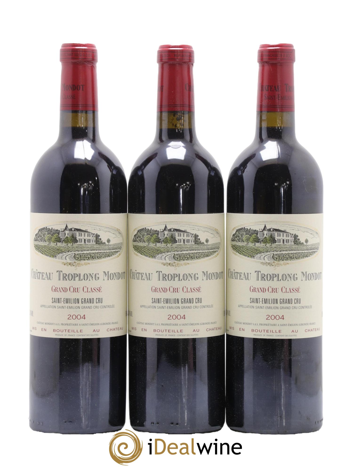 Château Troplong Mondot 1er Grand Cru Classé B 2004 - Lot de 12 bouteilles - 4