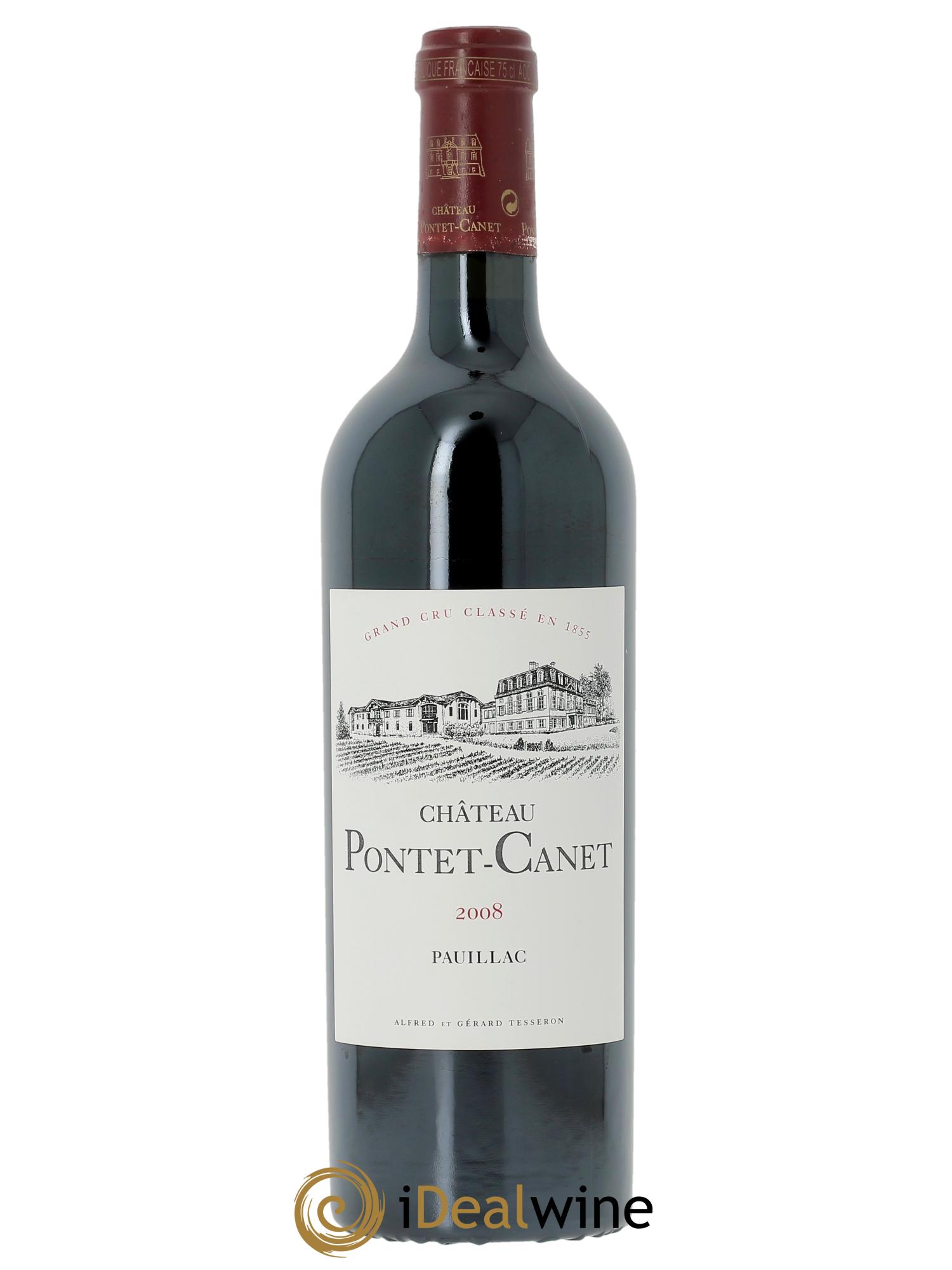 Château Pontet Canet 5ème Grand Cru Classé 2008 - Lot de 1 bouteille - 0